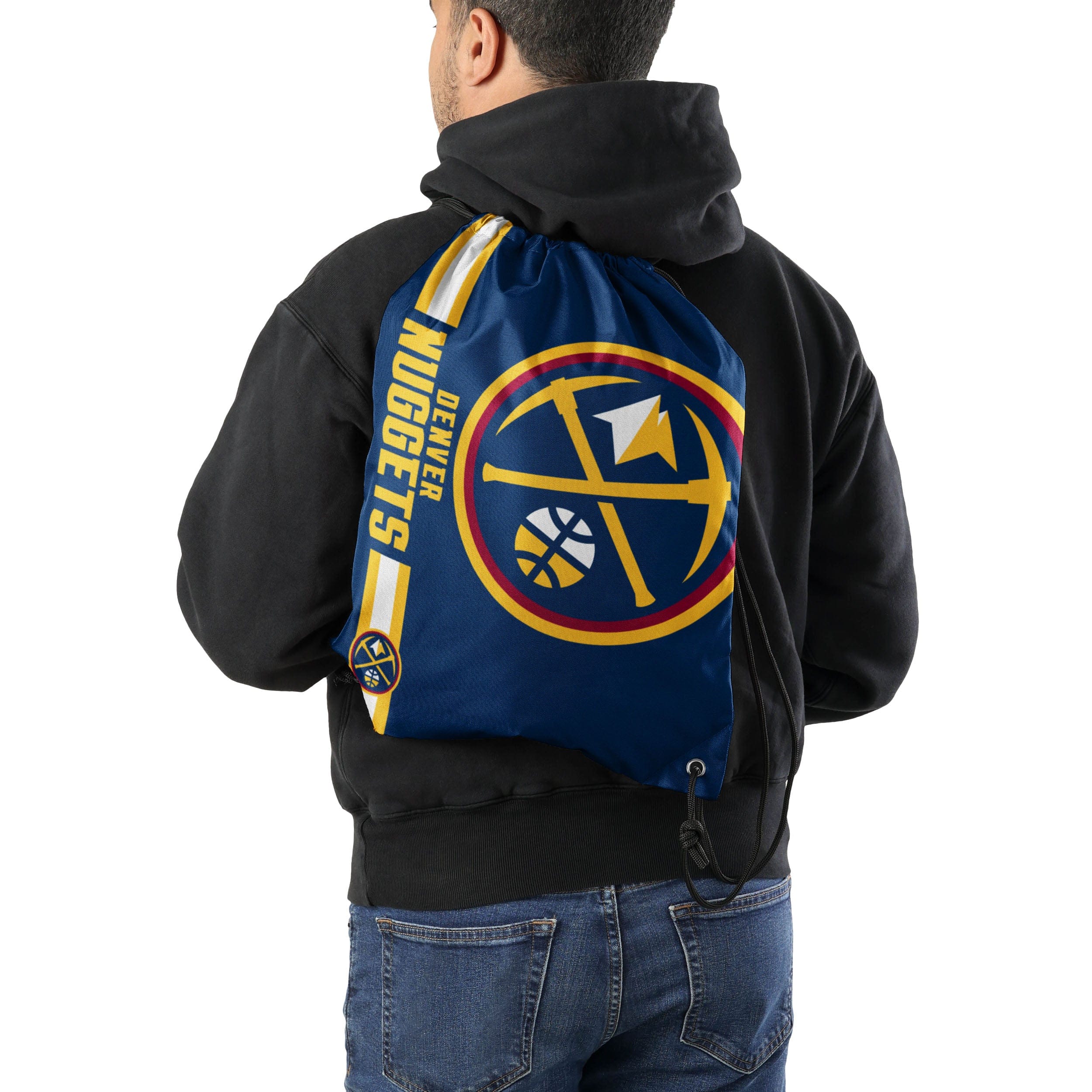 Denver Nuggets NBA Big Logo Drawstring Backpack - Image 2