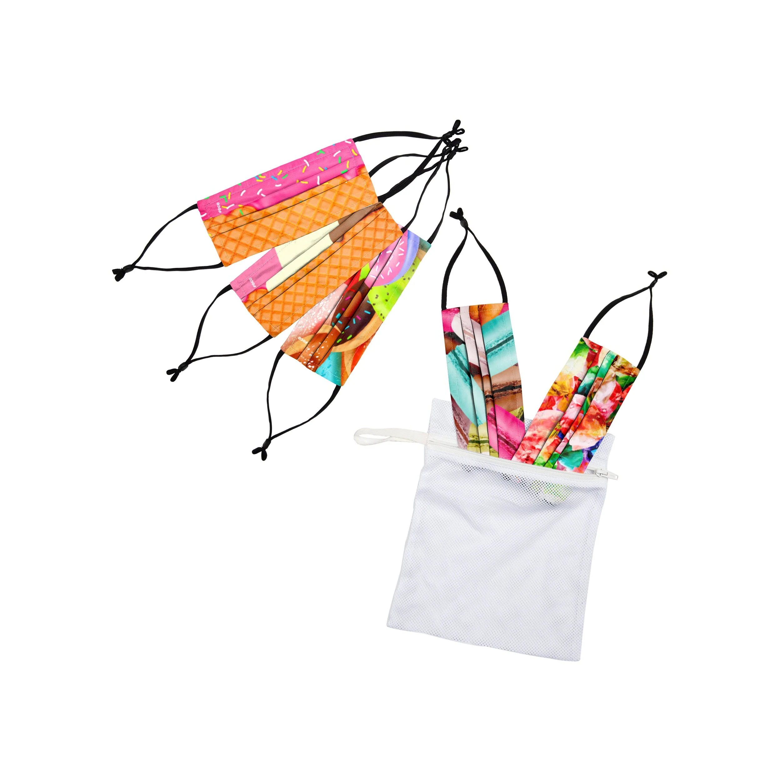 Dessert Youth Adjustable 5 Pack Face Cover - Image 2