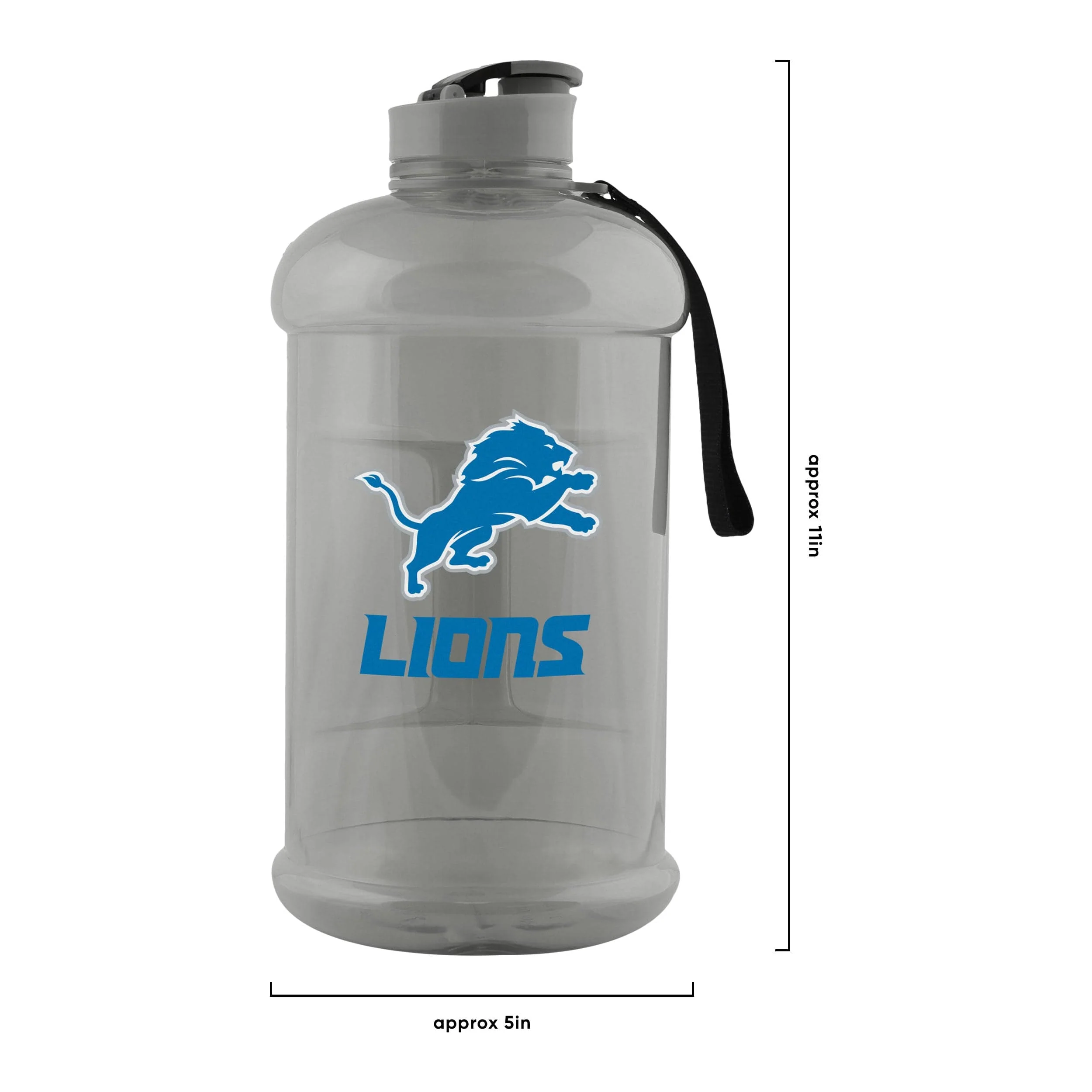 Detroit Lions Large NFL Team Color Clear Sports Bottle - Image 5