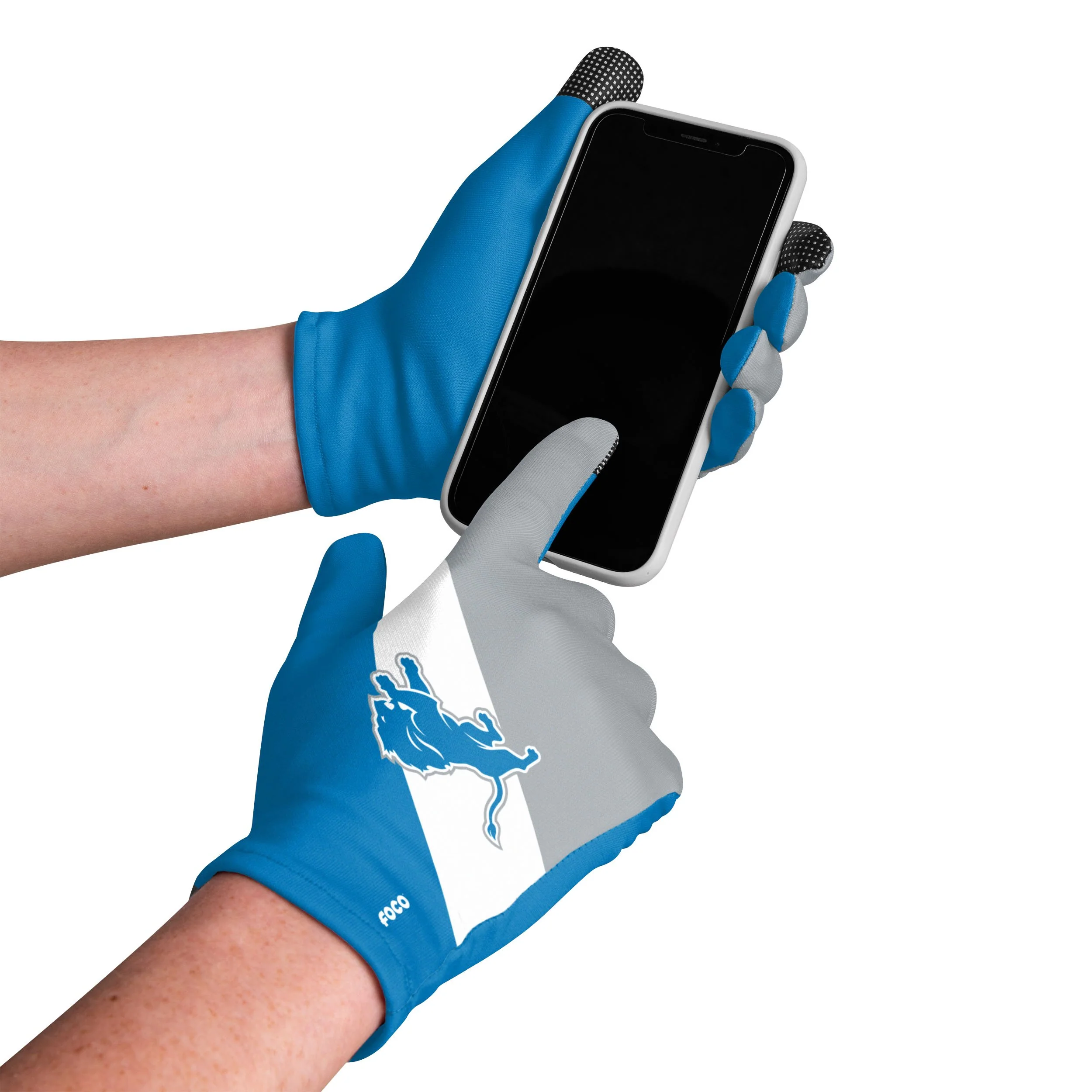 Detroit Lions NFL 2 Pack Reusable Stretch Gloves - Image 2