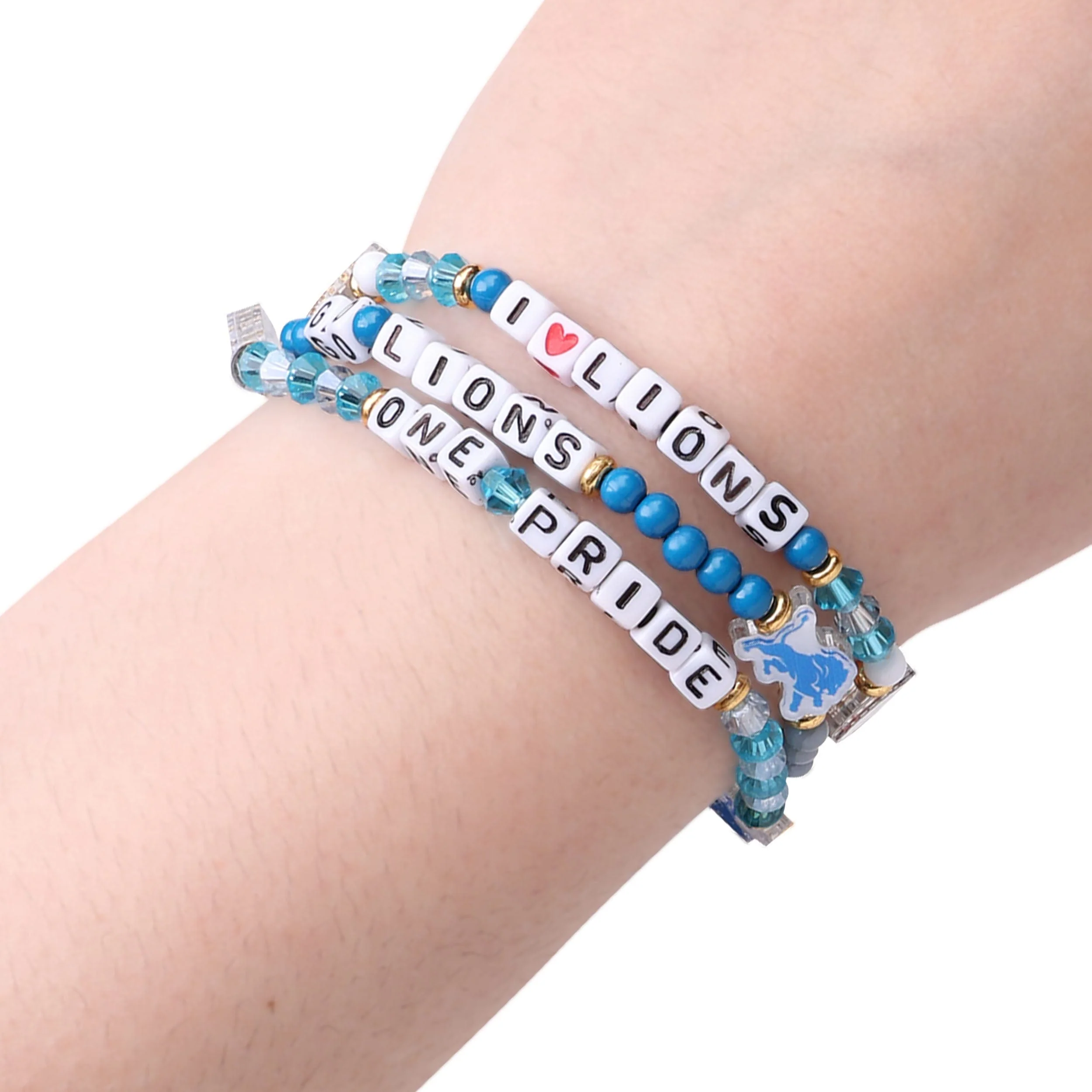 Detroit Lions NFL 3 Pack Friendship Bracelet - Image 4