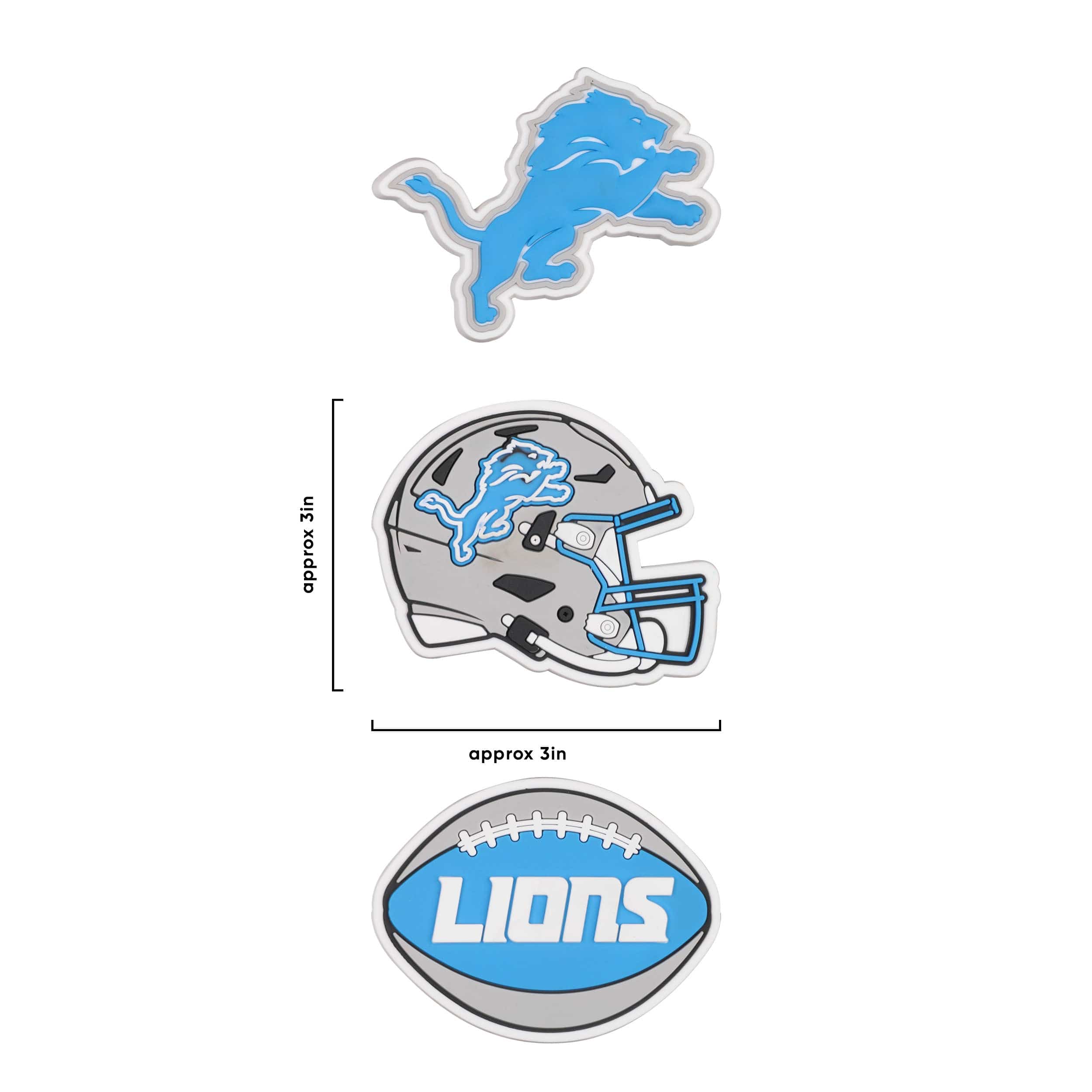 Detroit Lions NFL 3 Pack Tailgate Tote Charms - Image 4