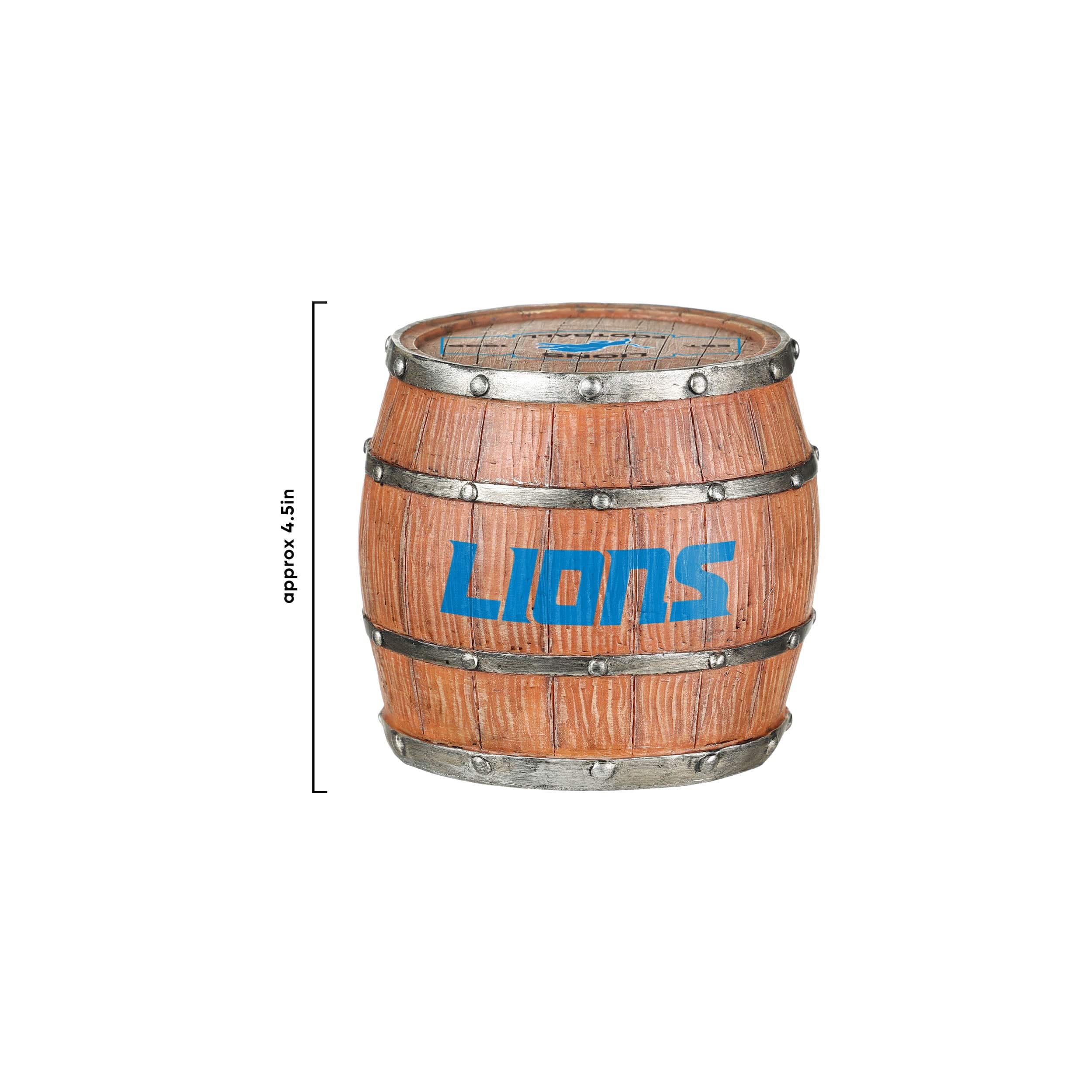 Detroit Lions NFL 5 Pack Barrel Coaster Set - Image 4