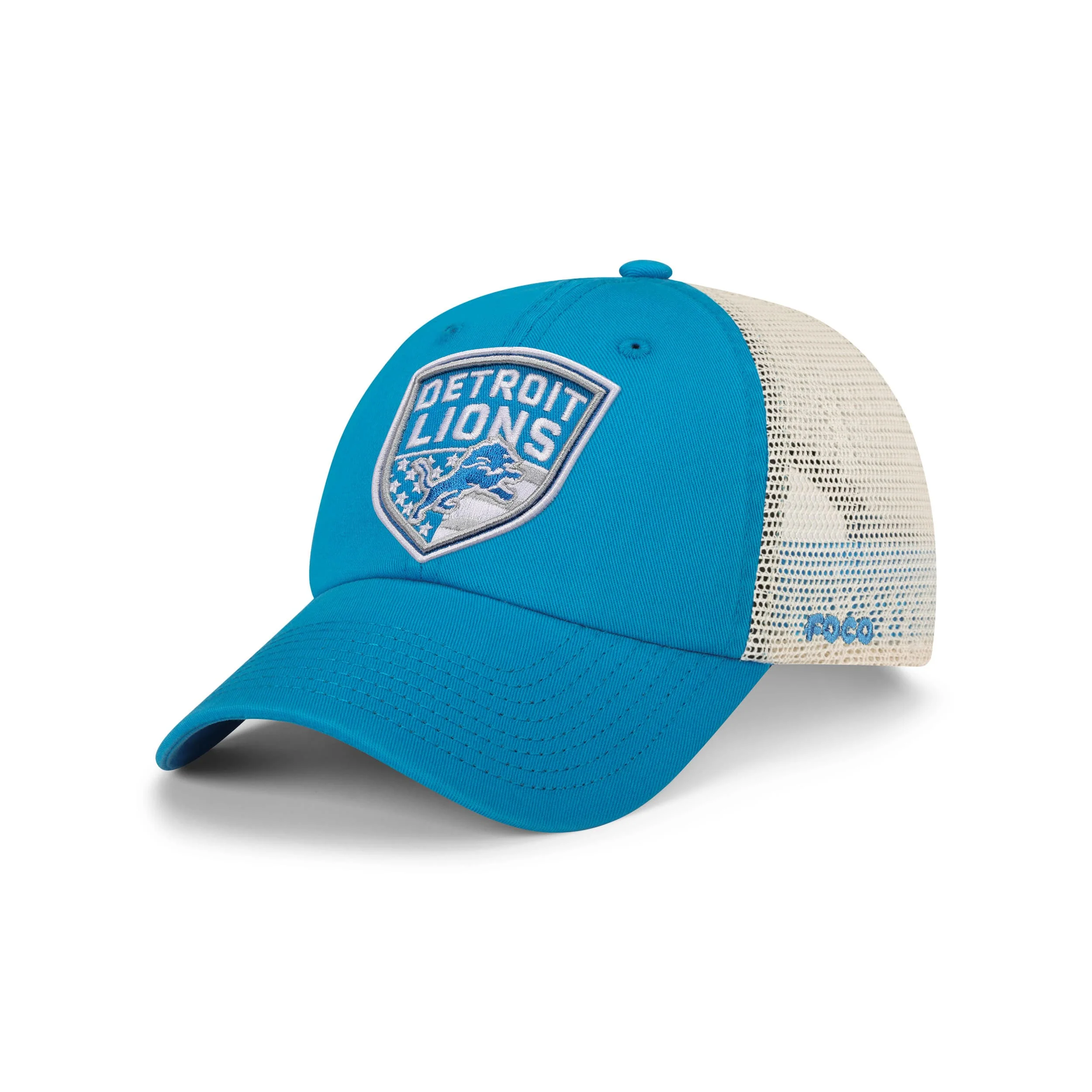 Detroit Lions NFL Americana Patch Casual Trucker Cap (PREORDER - SHIPS LATE JUNE)