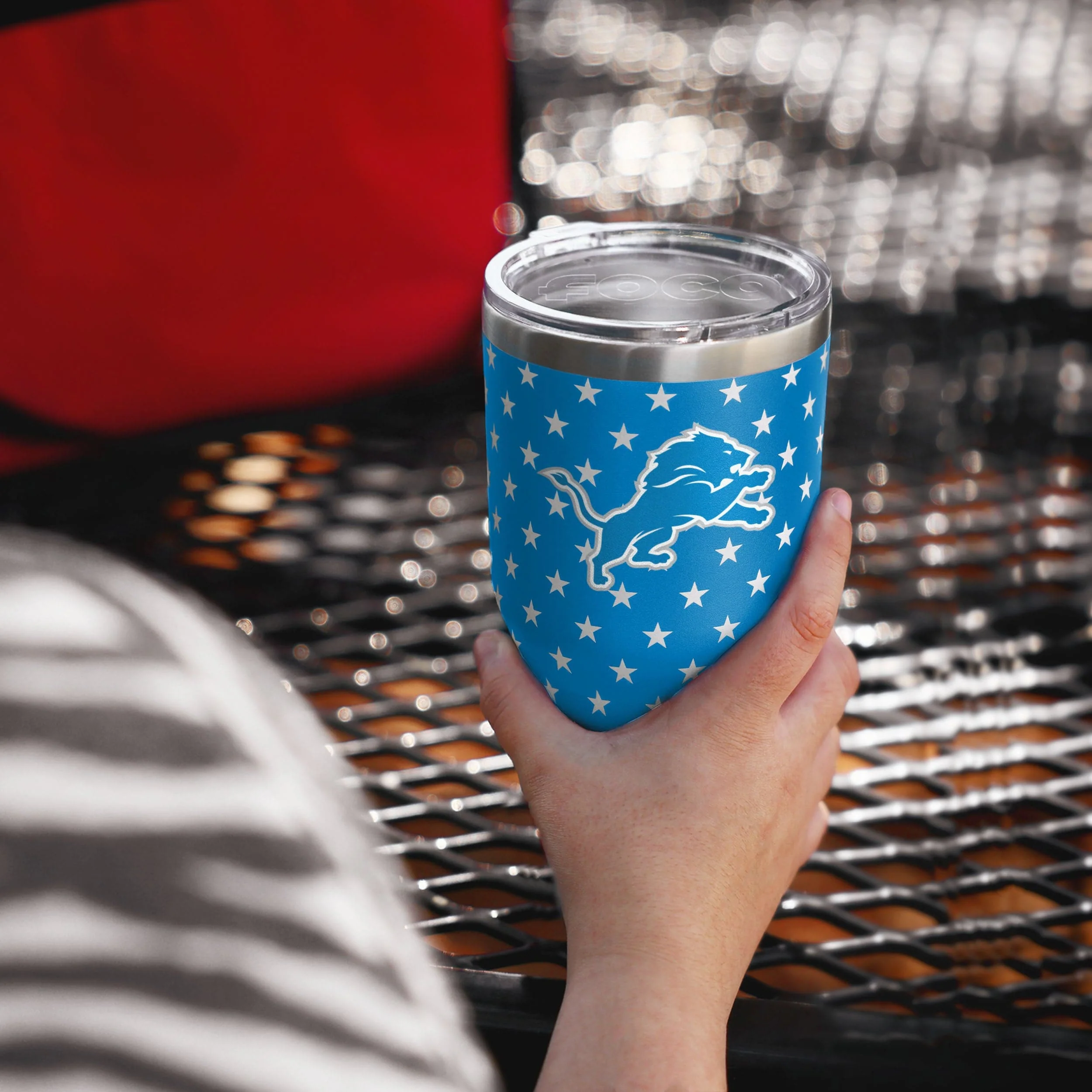 Detroit Lions NFL Americana Team Logo 30 oz Tumbler - Image 3