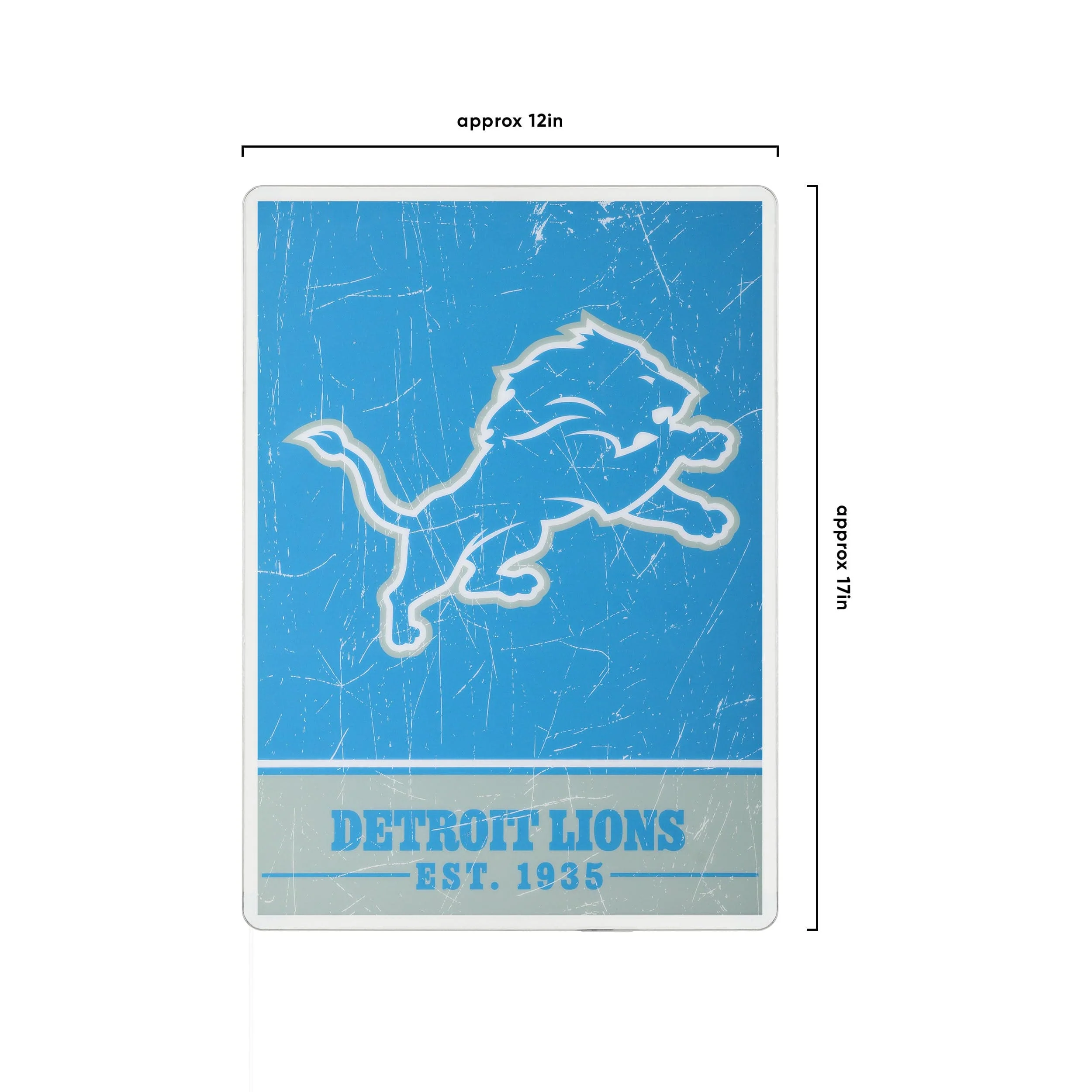 Detroit Lions NFL Big Logo Backlit Sign - Image 4