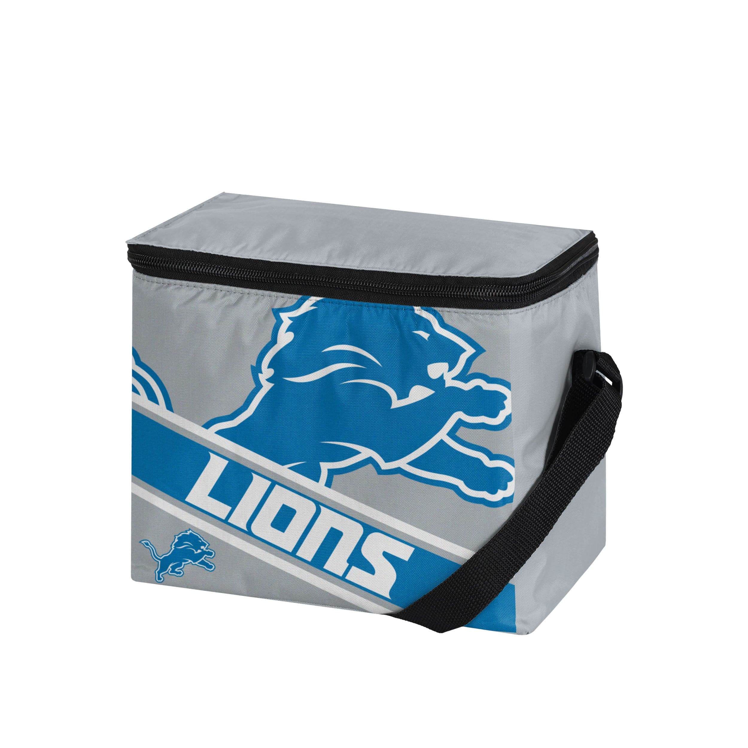Detroit Lions NFL Big Logo Stripe 6 Pack Cooler - Image 2