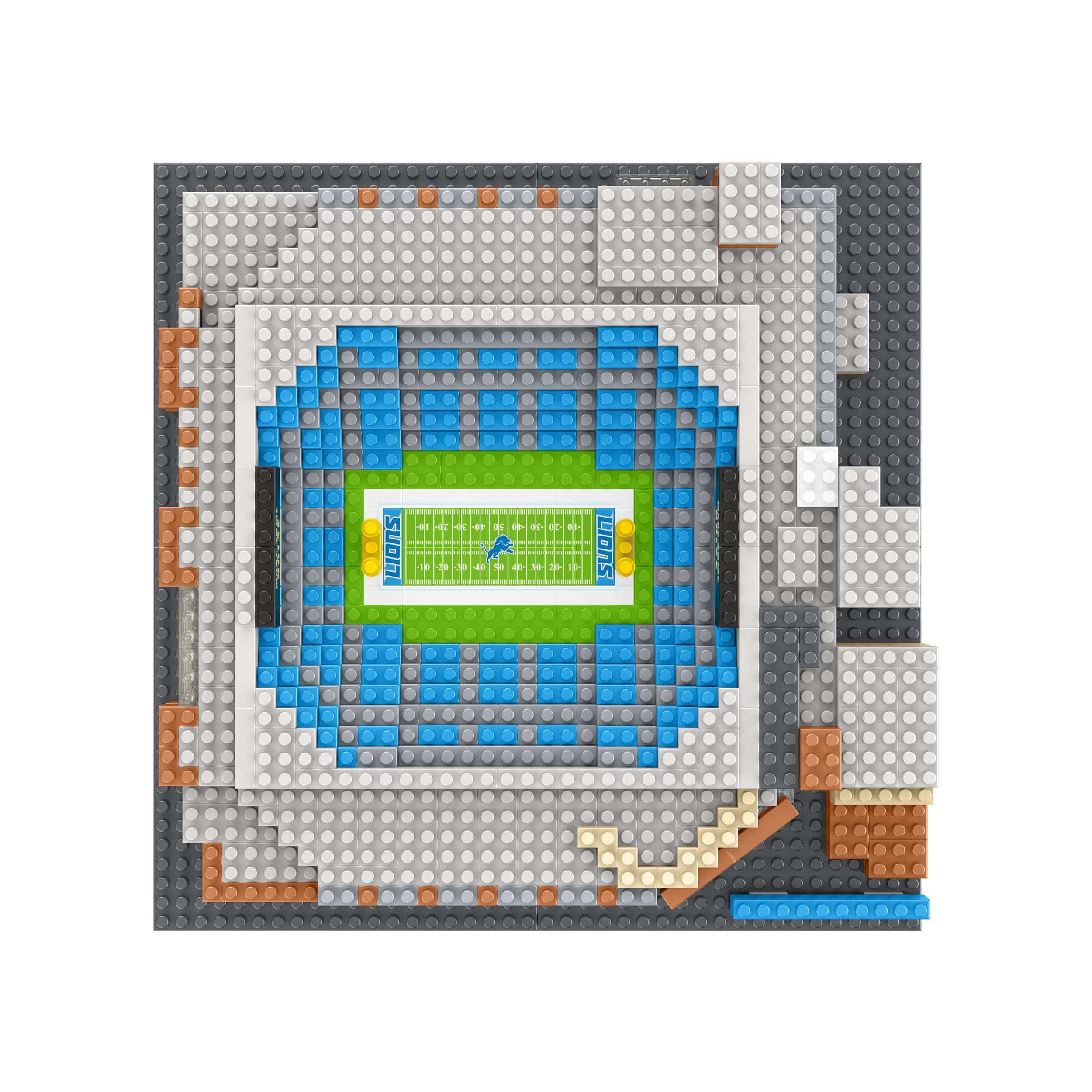 Detroit Lions NFL BRXLZ Ford Field Mini Stadium - Image 5