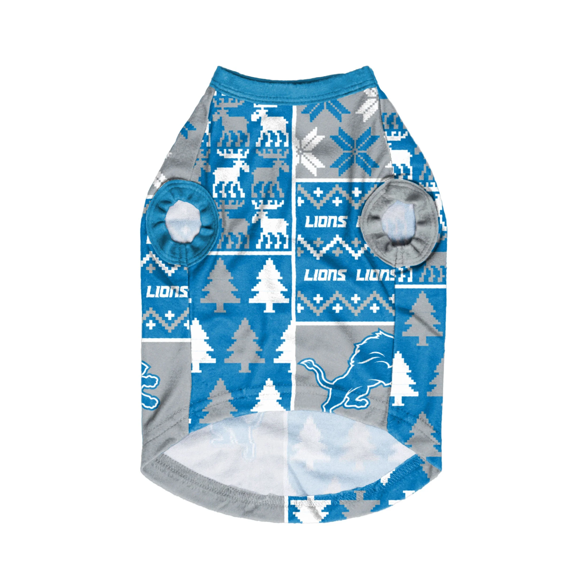 Detroit Lions NFL Busy Block Dog Sweater - Image 3