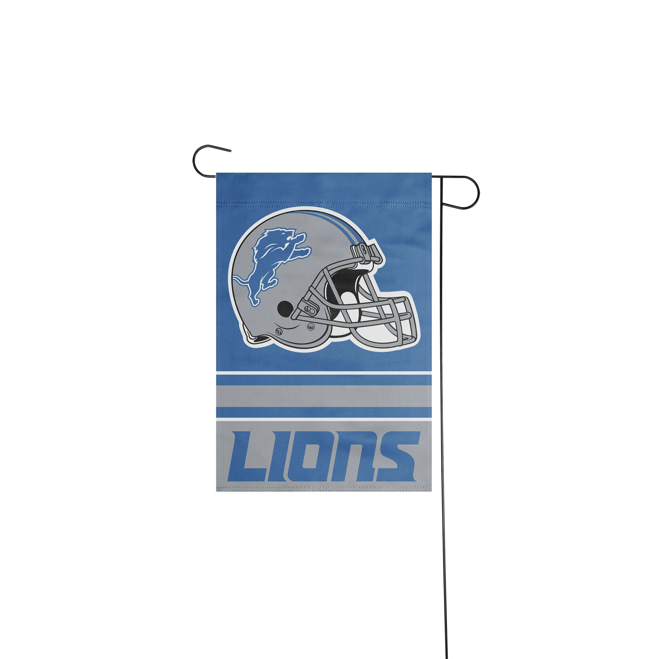 Detroit Lions NFL Colorblock Helmet Garden Flag - Image 2