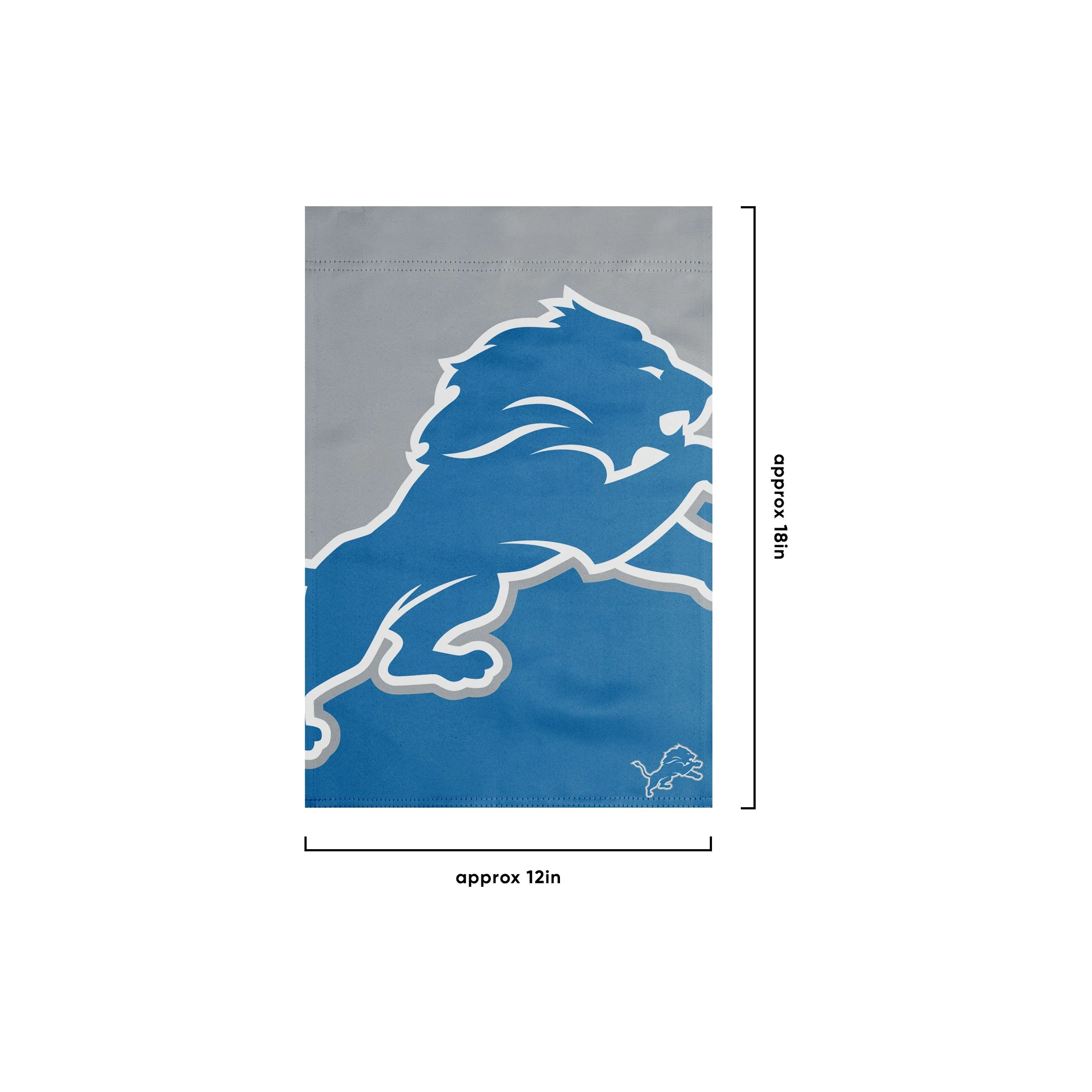 Detroit Lions NFL Colorblock Helmet Garden Flag - Image 3