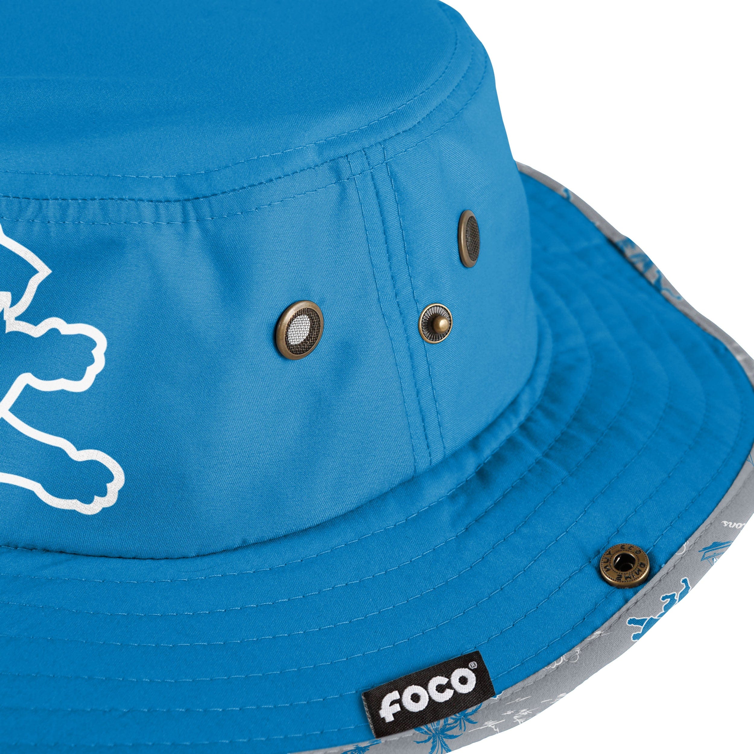 Detroit Lions NFL Cropped Big Logo Hybrid Boonie Hat - Image 4