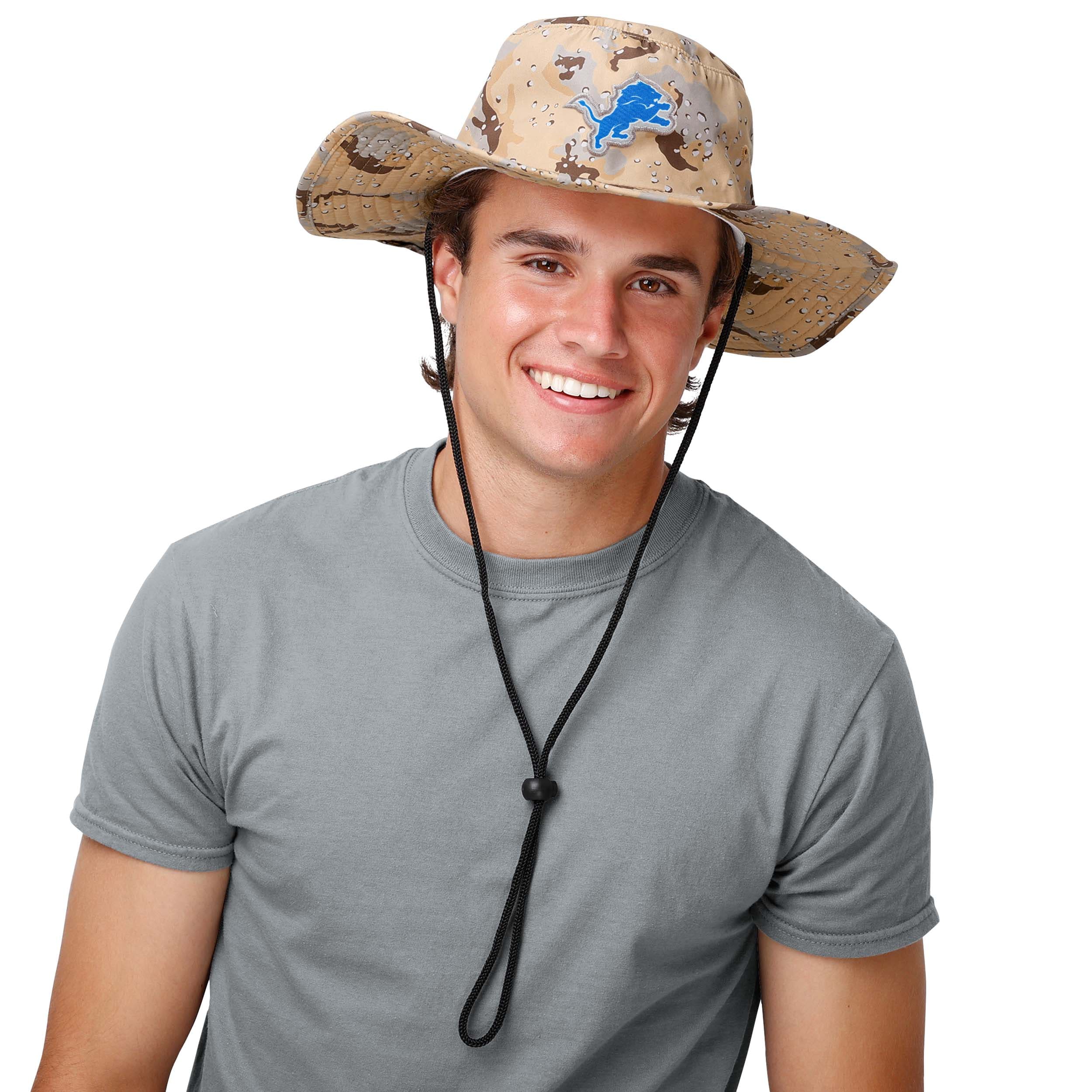 Detroit Lions NFL Dark Desert Camo Boonie Hat - Image 2