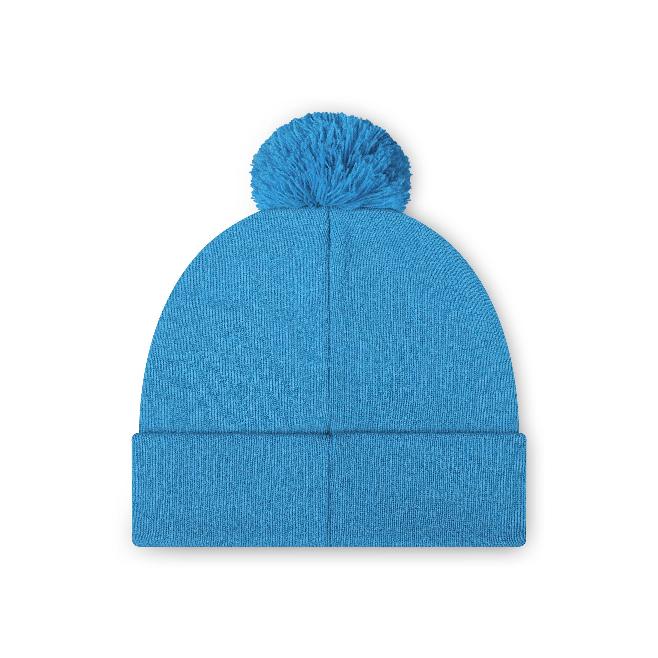 Detroit Lions NFL Glacier Blue Basic Primary Logo Pom Beanie - Image 2
