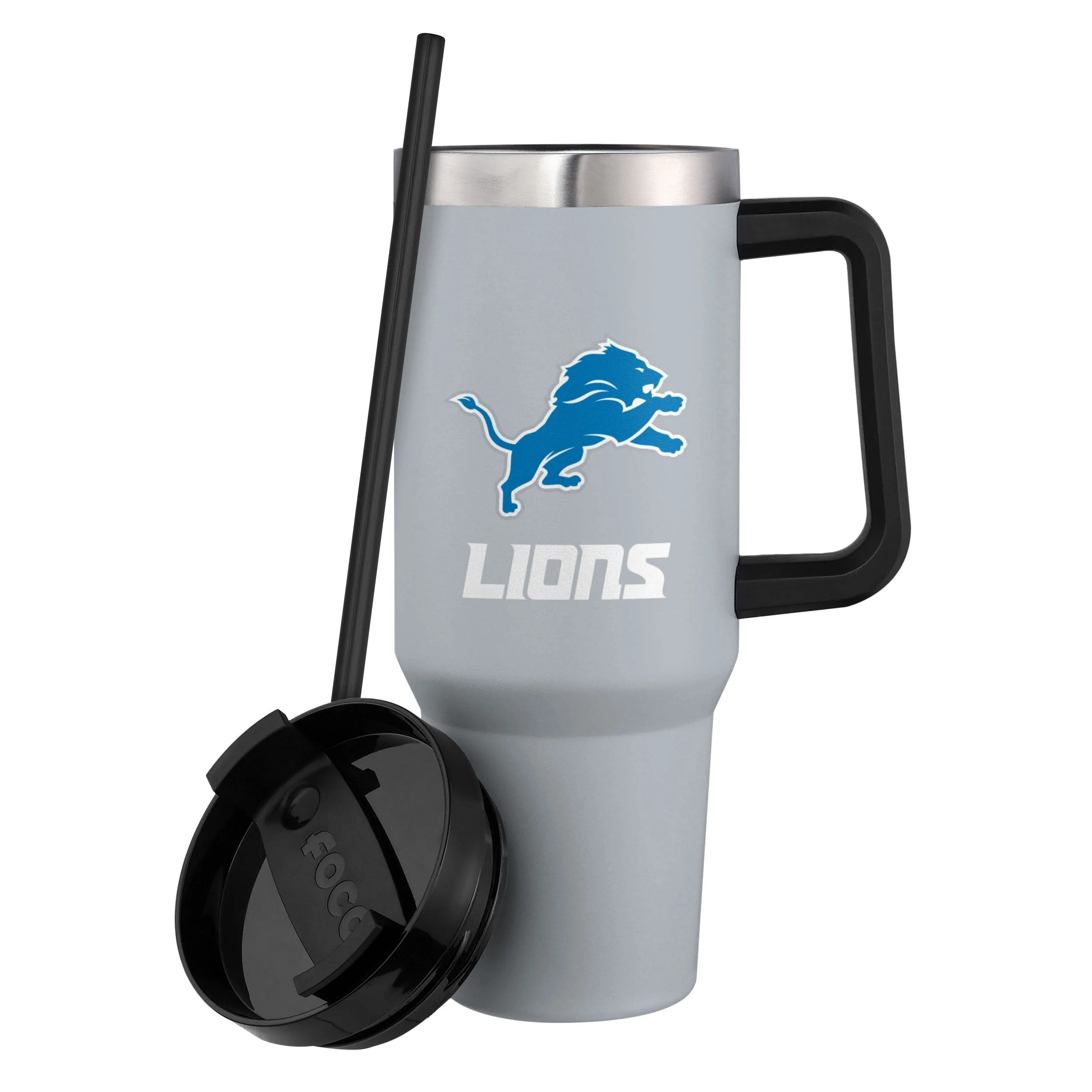 Detroit Lions NFL Gray 40 oz XL Tumbler - Image 3