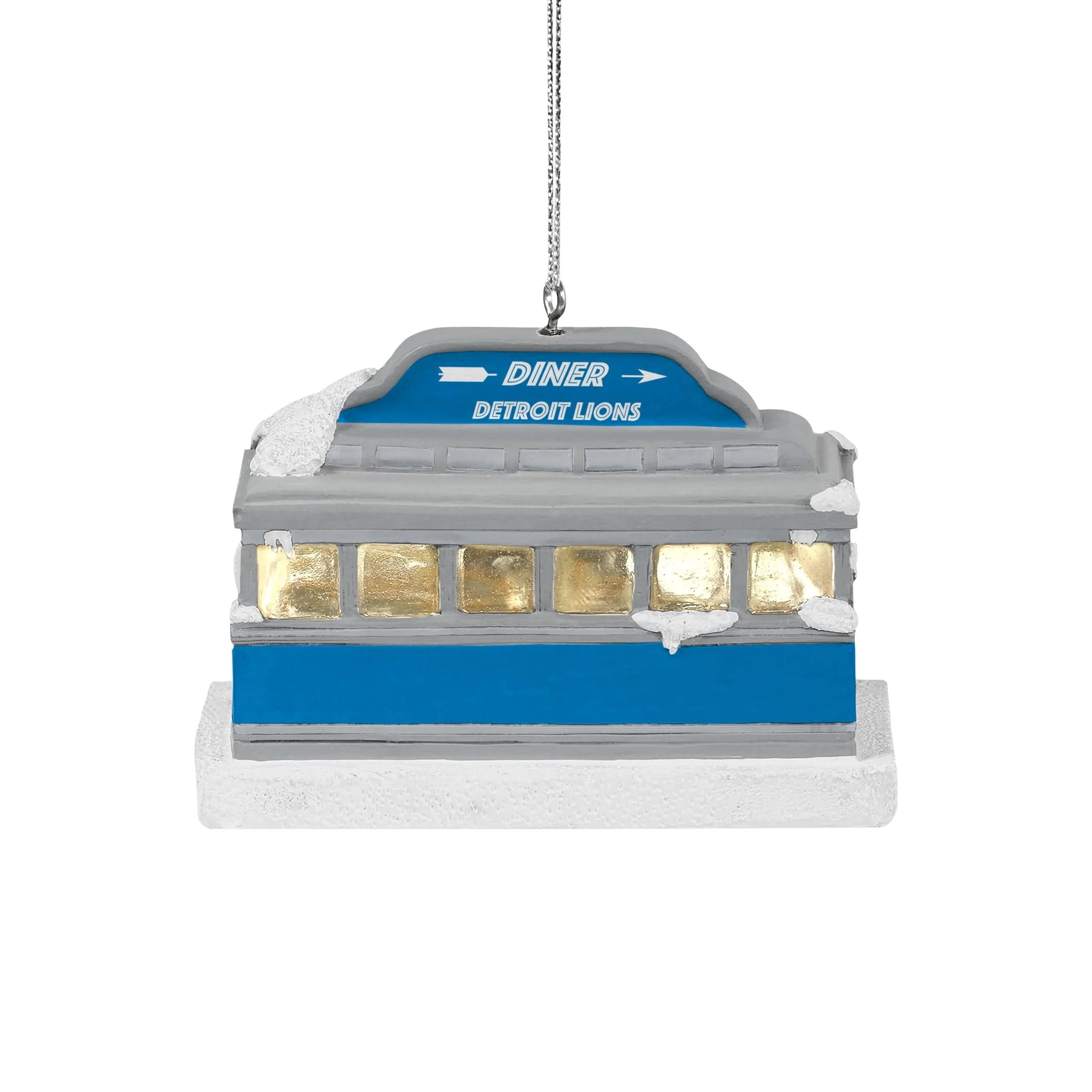 Detroit Lions NFL Light Up Diner Ornament - Image 4