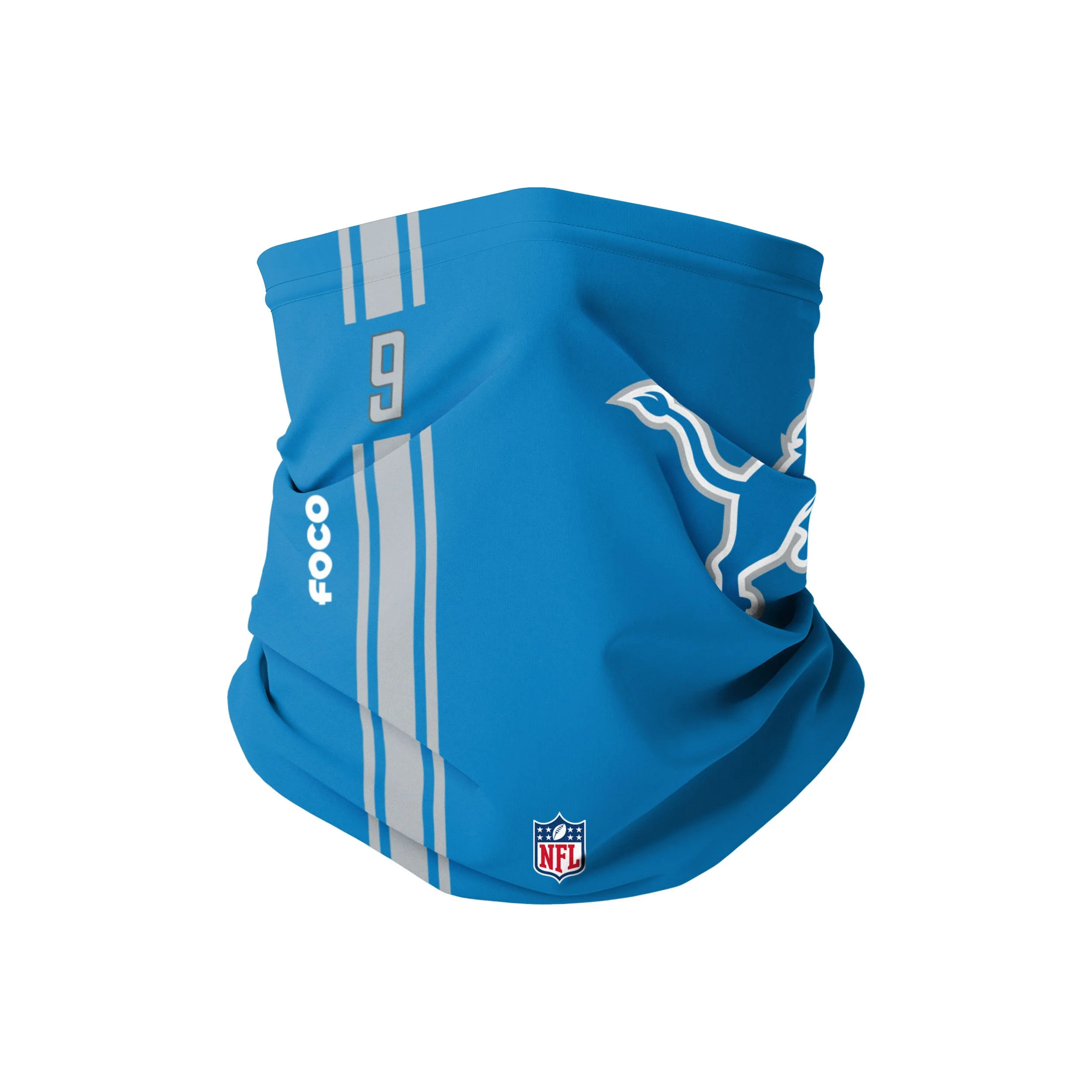 Detroit Lions NFL Matthew Stafford On-Field Sideline Logo Gaiter Scarf