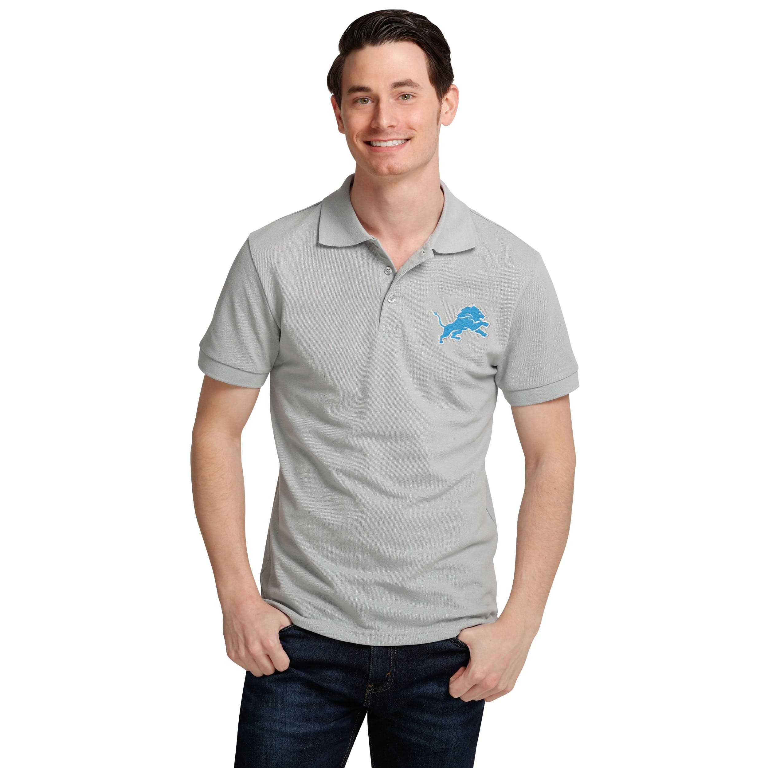 Detroit Lions NFL Mens Casual Color Polo - Image 3