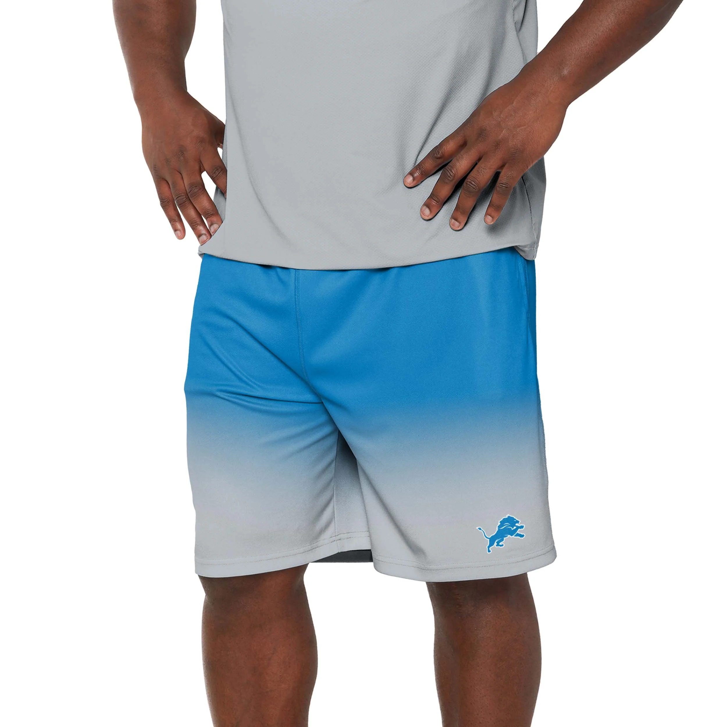Detroit Lions NFL Mens Game Ready Gradient Training Shorts - Image 2