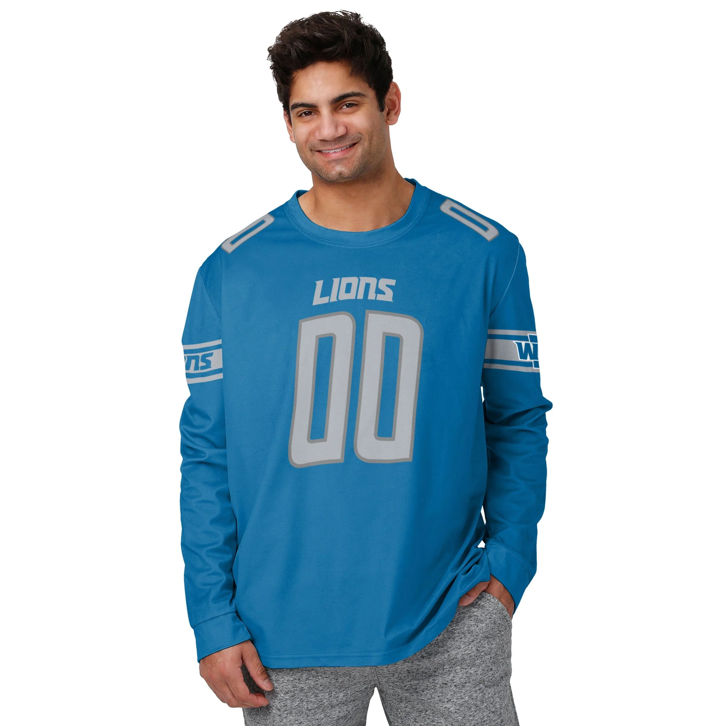 Detroit Lions NFL Mens Gameday Ready Lounge Shirt