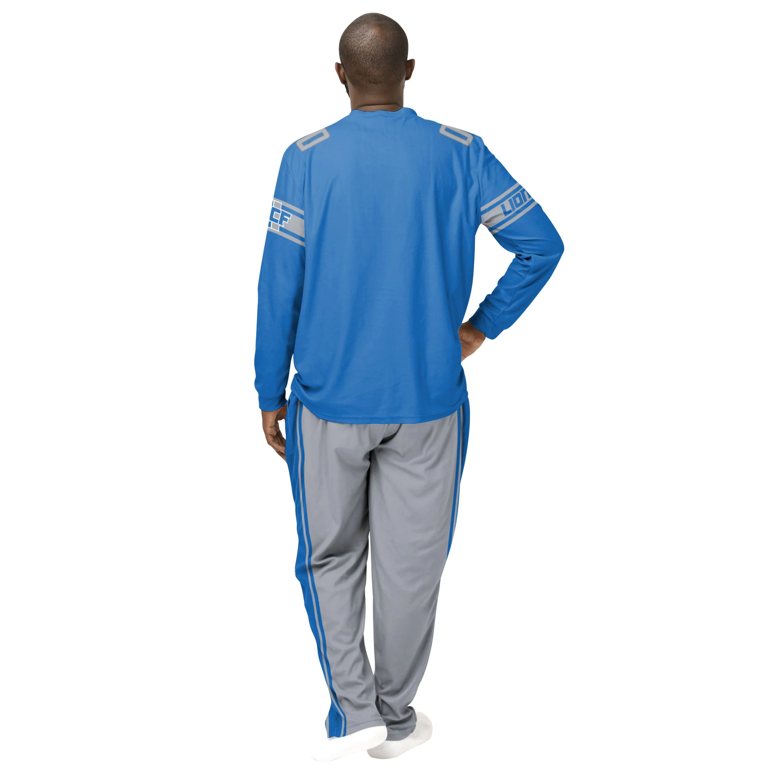 Detroit Lions NFL Mens Gameday Ready Pajama Set - Image 2