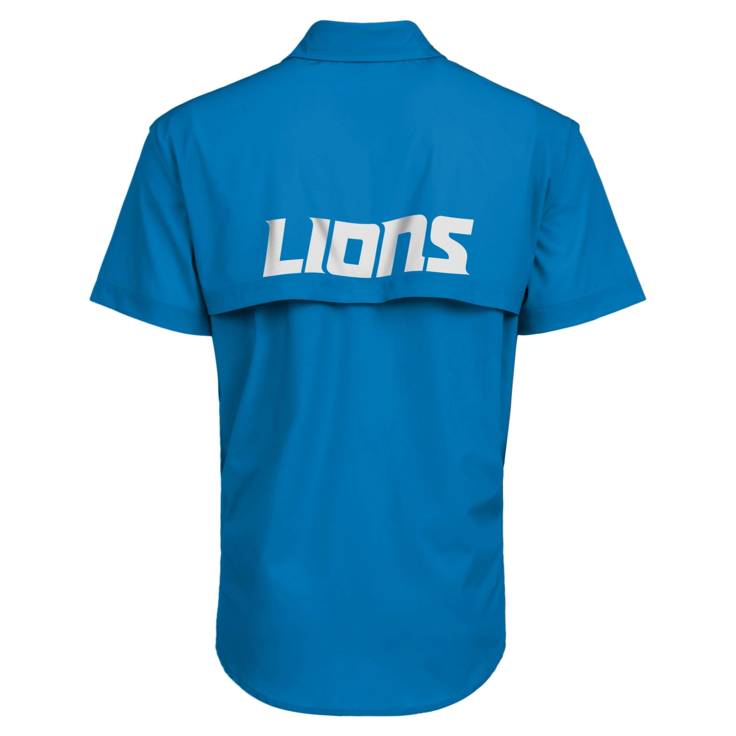 Detroit Lions NFL Mens Gone Fishing Shirt - Image 2