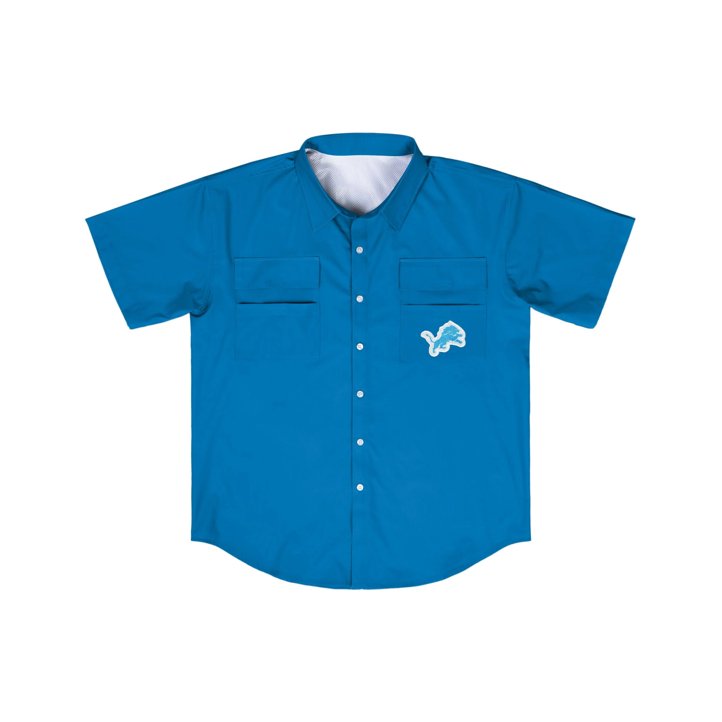 Detroit Lions NFL Mens Gone Fishing Shirt - Image 7