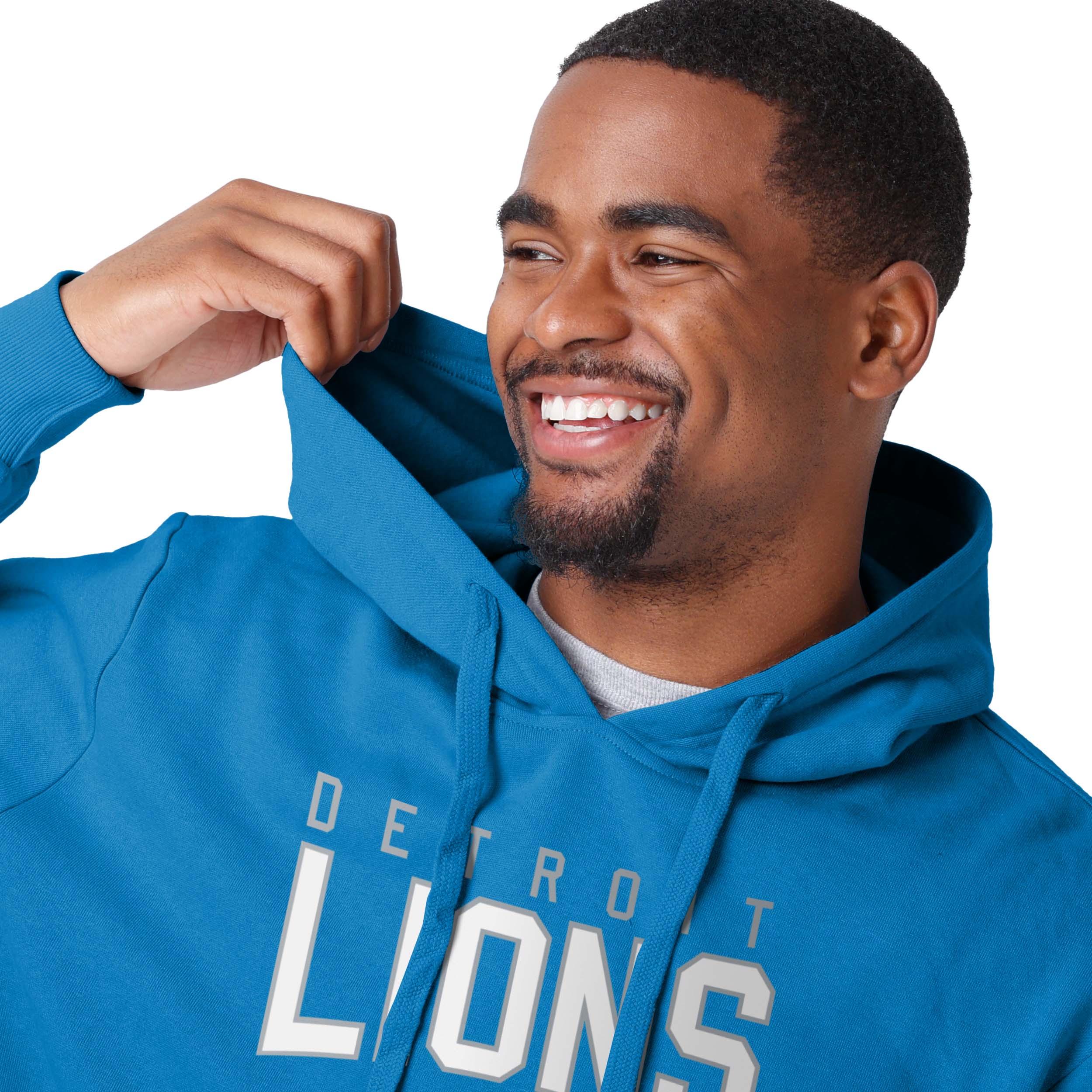 Detroit Lions NFL Mens Solid Hoodie - Image 4