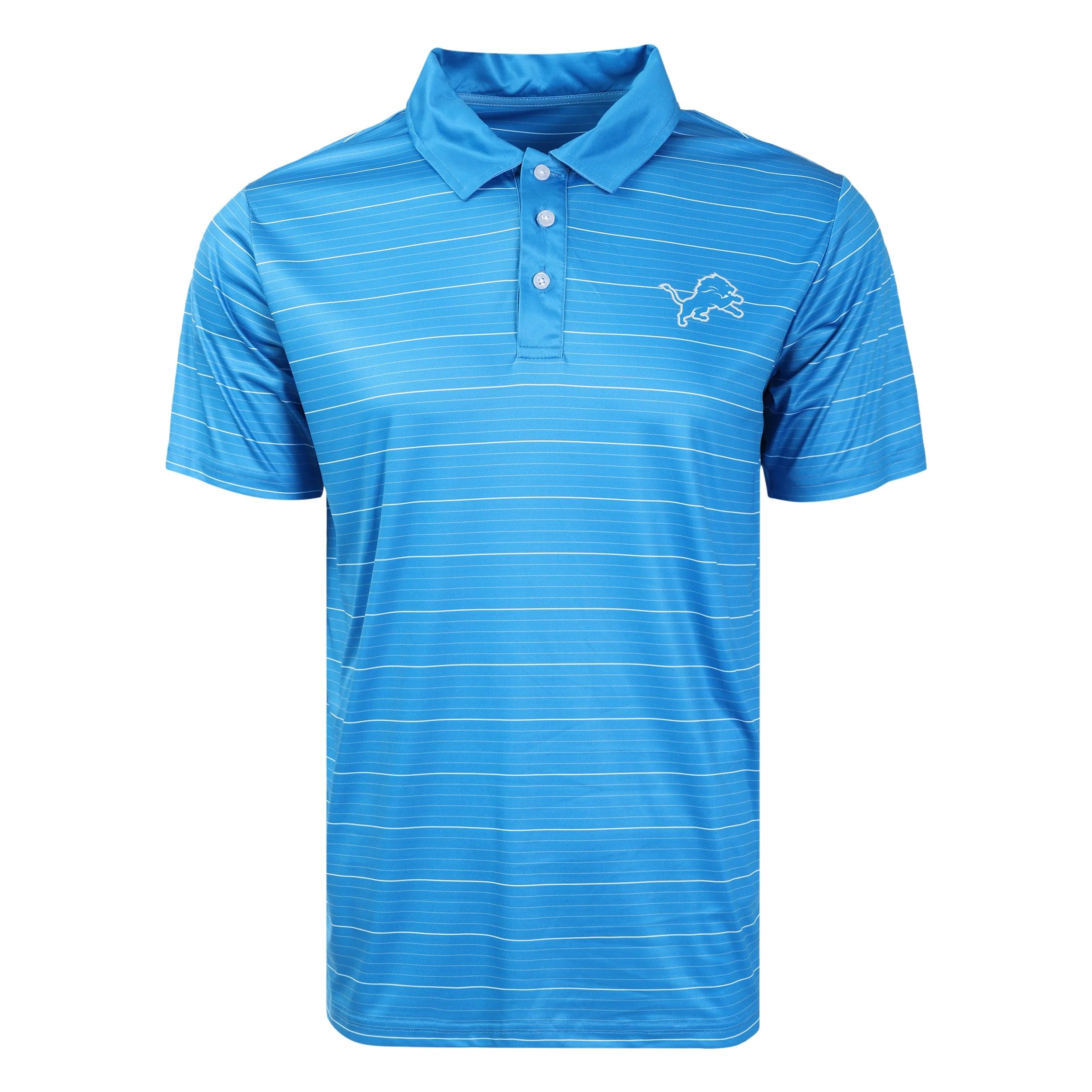 Detroit Lions NFL Mens Striped Polyester Polo - Image 3