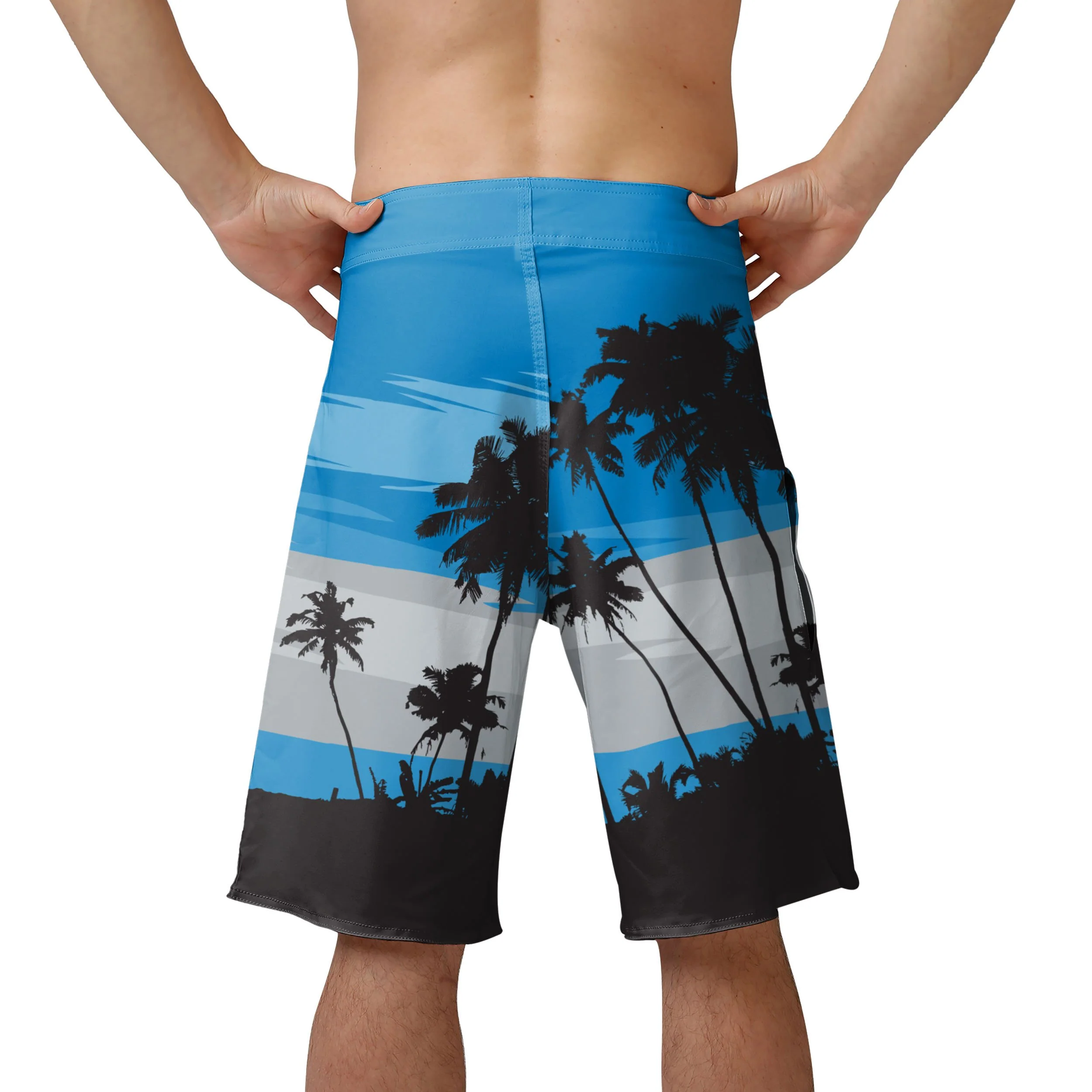Detroit Lions NFL Mens Sunset Boardshorts - Image 3