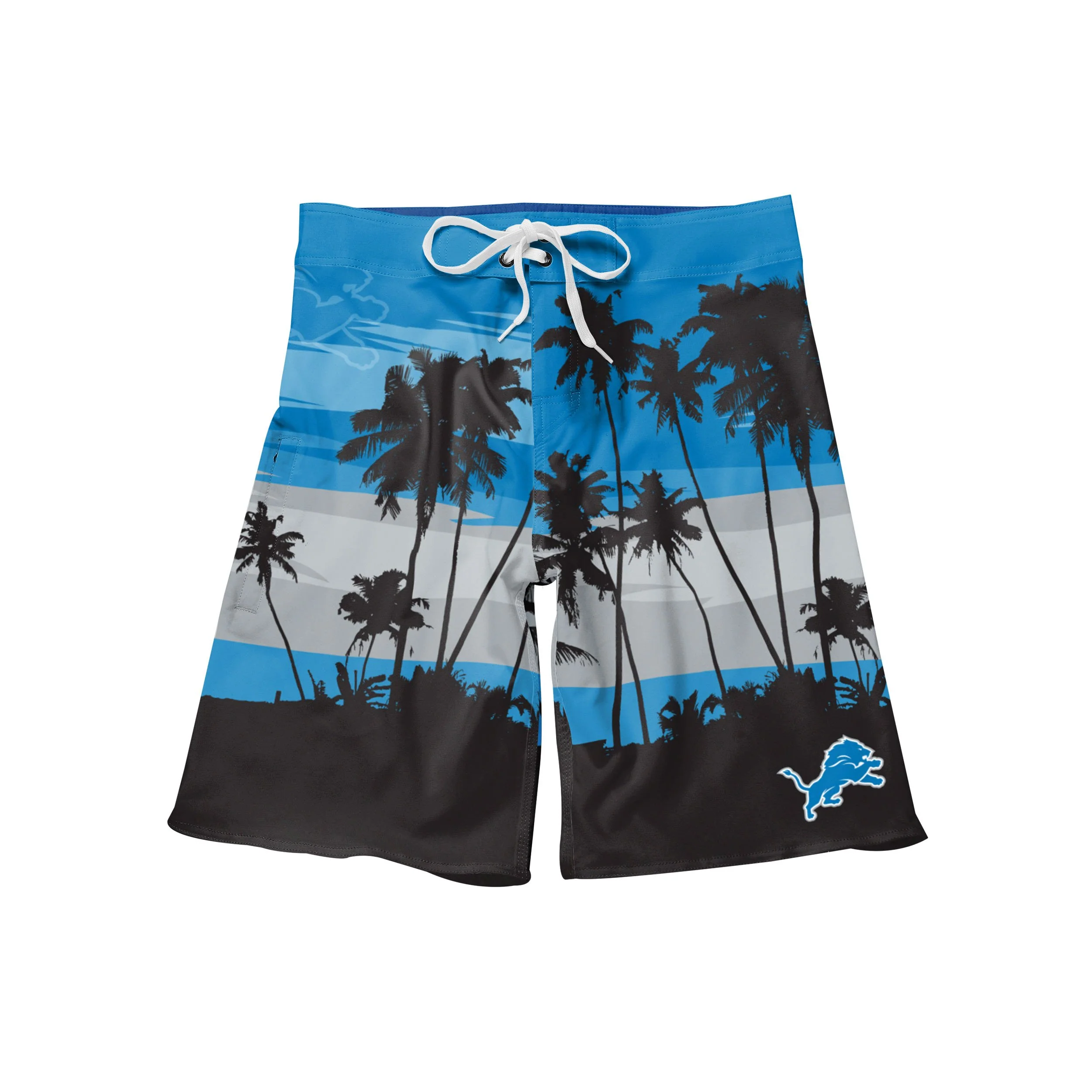 Detroit Lions NFL Mens Sunset Boardshorts - Image 4