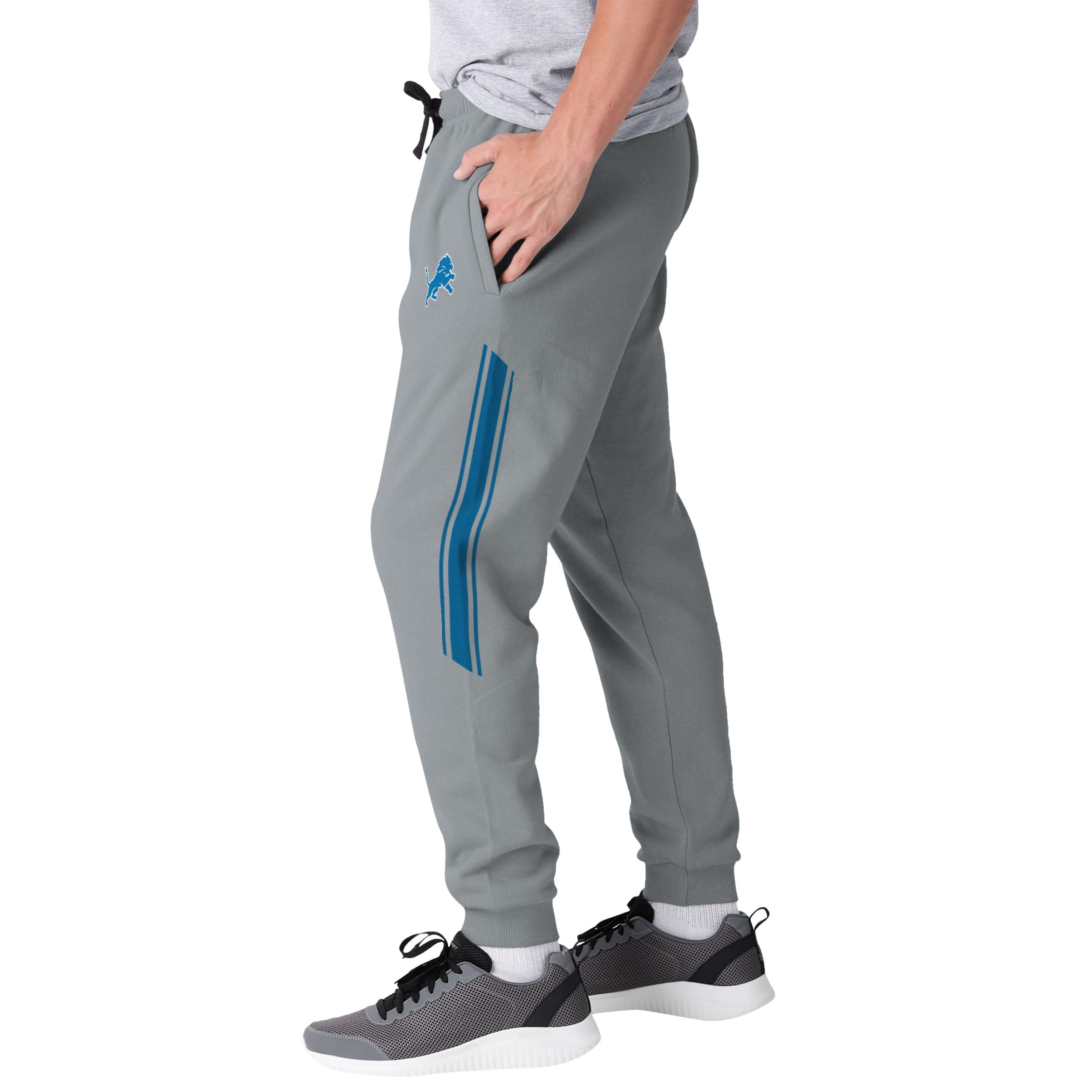 Detroit Lions NFL Mens Team Stripe Joggers - Image 2