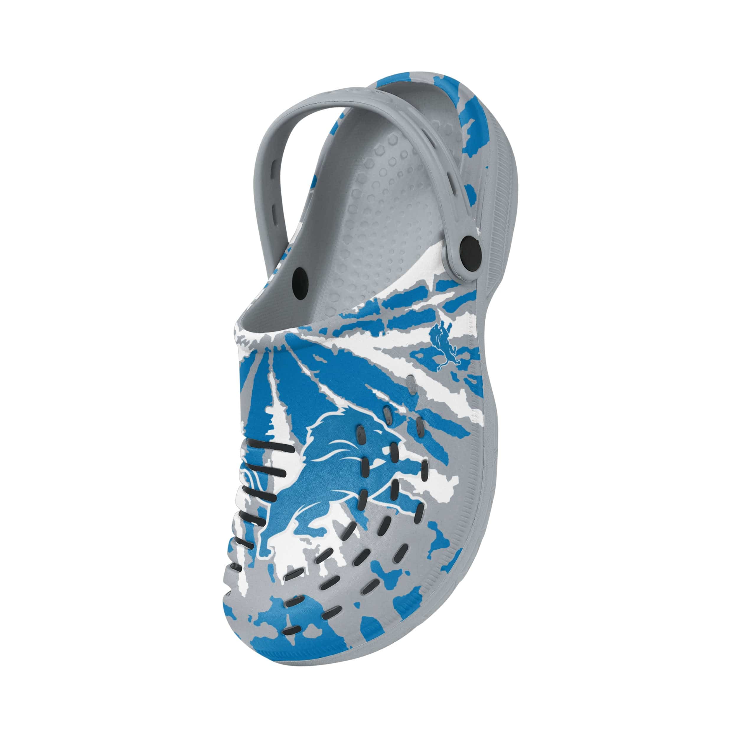 Detroit Lions NFL Mens Tie-Dye Clog With Strap - Image 3