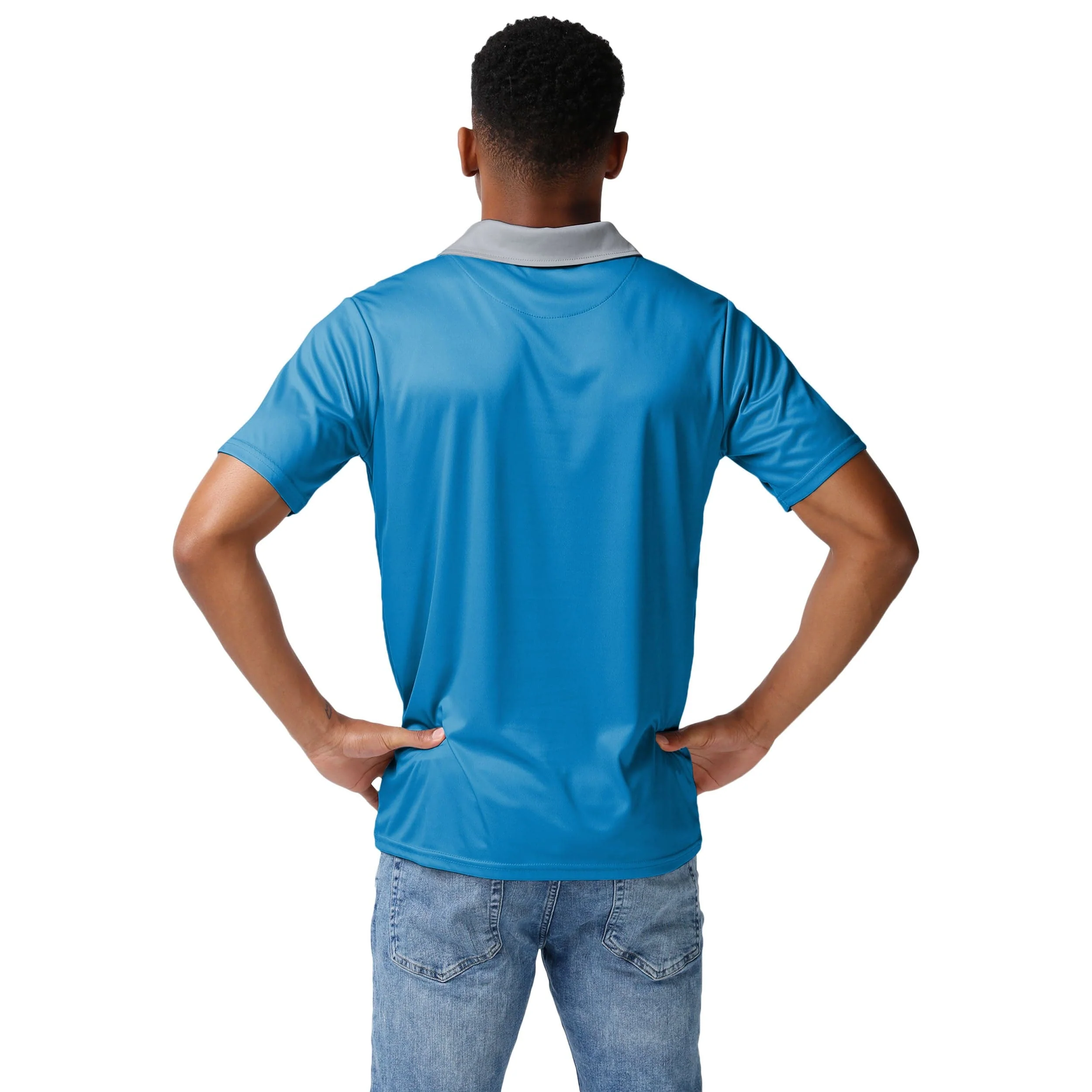 Detroit Lions NFL Mens Workday Warrior Polyester Polo - Image 3