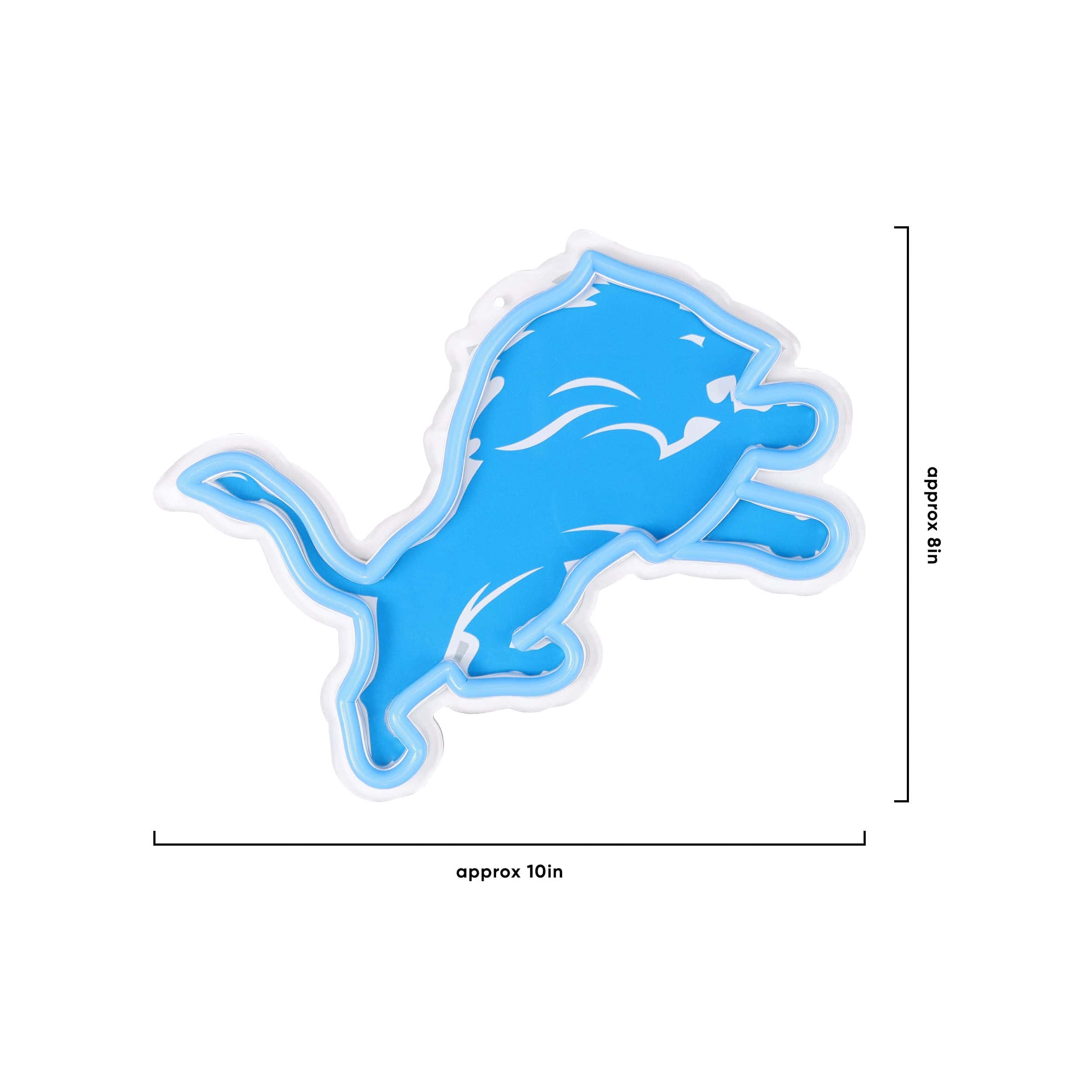 Detroit Lions NFL Neon Light Up Big Logo Chain - Image 5