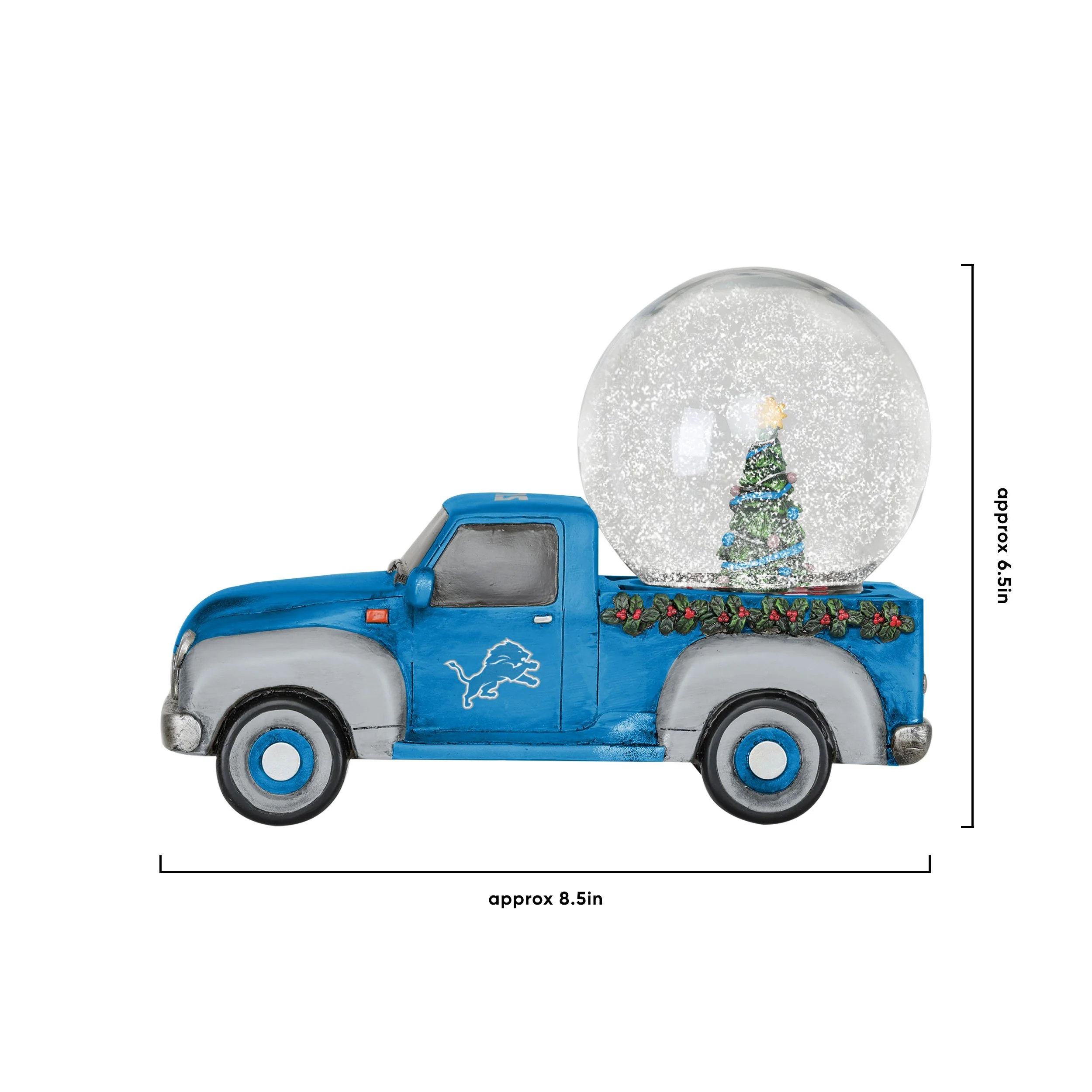 Detroit Lions NFL Pickup Truck Snow Globe - Image 5