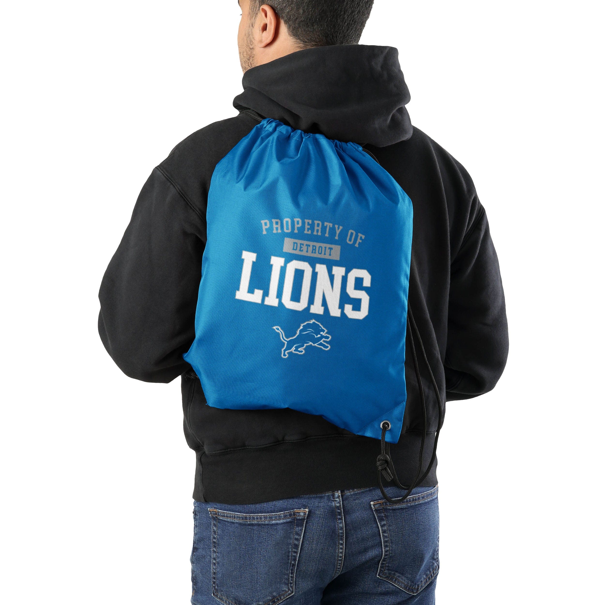Detroit Lions NFL Property Of Drawstring Backpack - Image 2