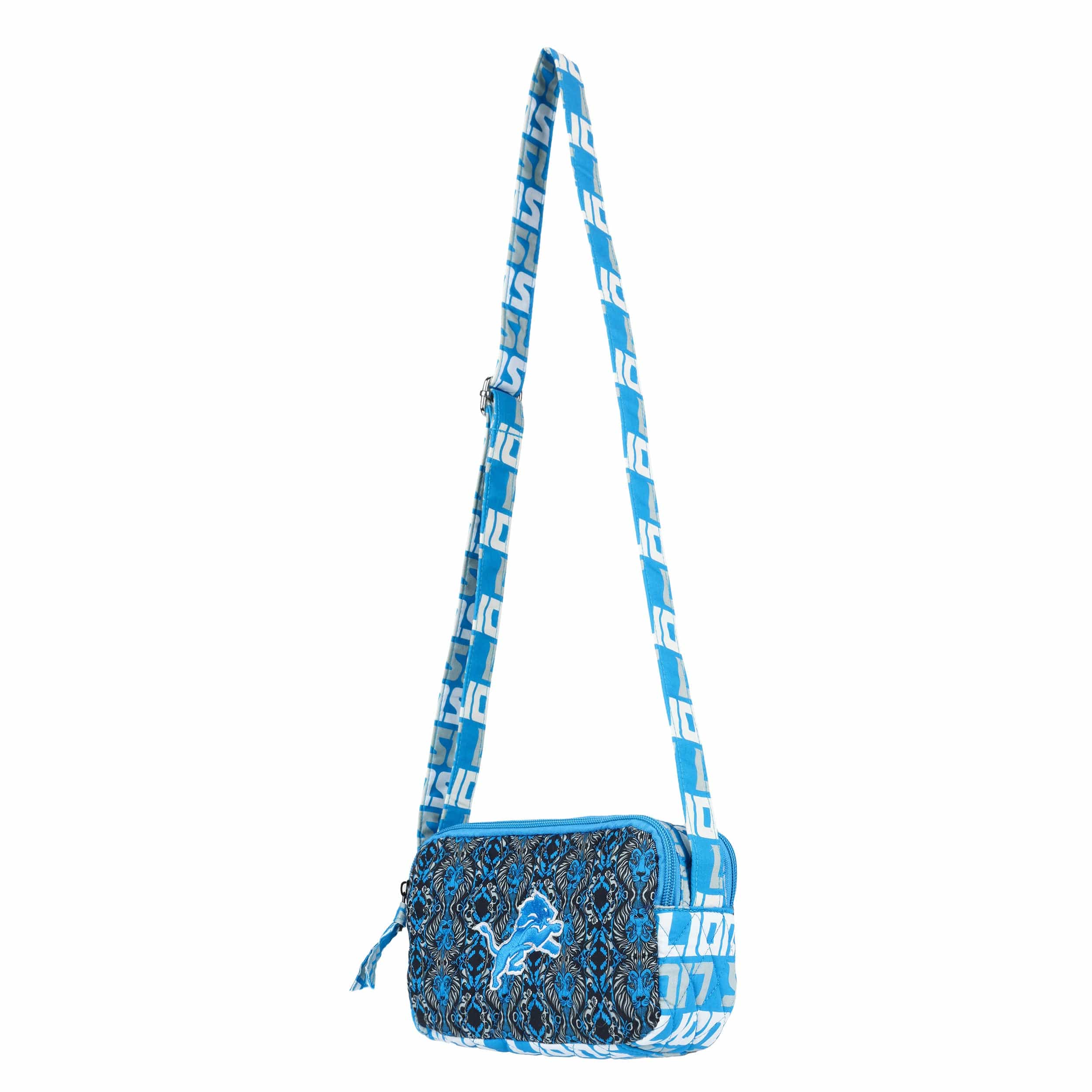 Detroit Lions NFL Quilted Crossbody Bag - Image 3