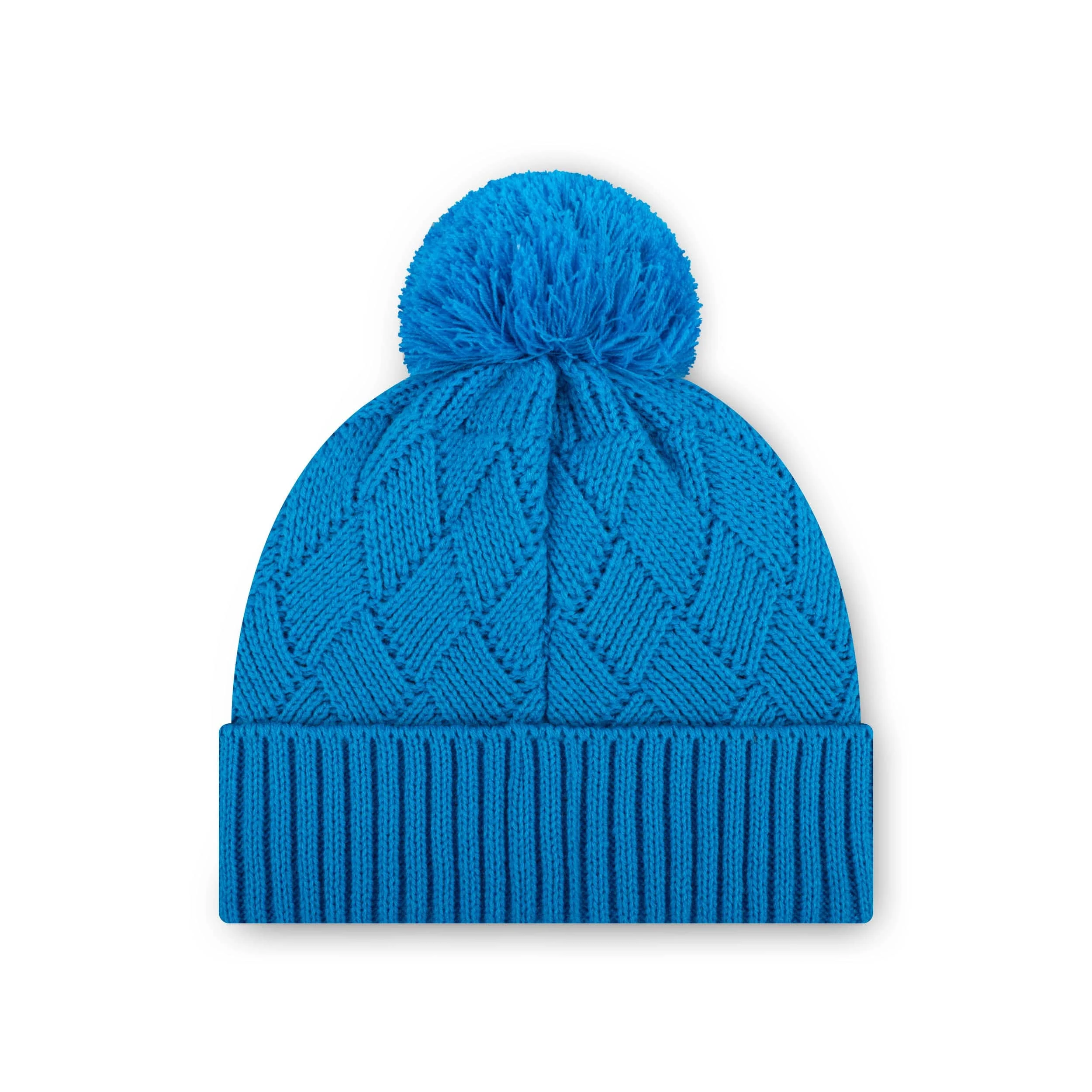 Detroit Lions NFL Rhinestone Primary Logo Criss Cross Beanie - Image 2
