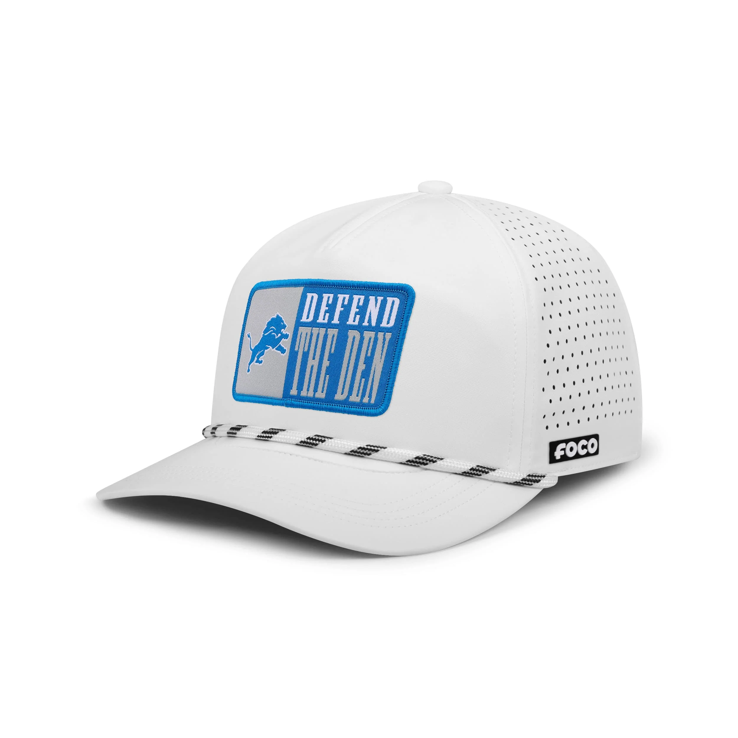 Detroit Lions NFL Slogan Patch Poly Pro Marquee RF Cap (PREORDER - SHIPS LATE JULY)