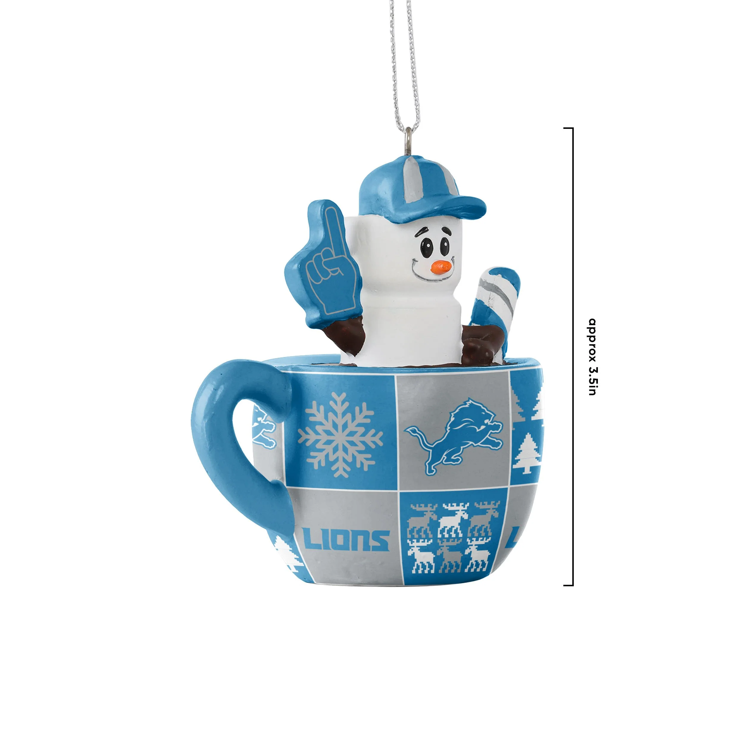 Detroit Lions NFL Smores Mug Ornament - Image 3
