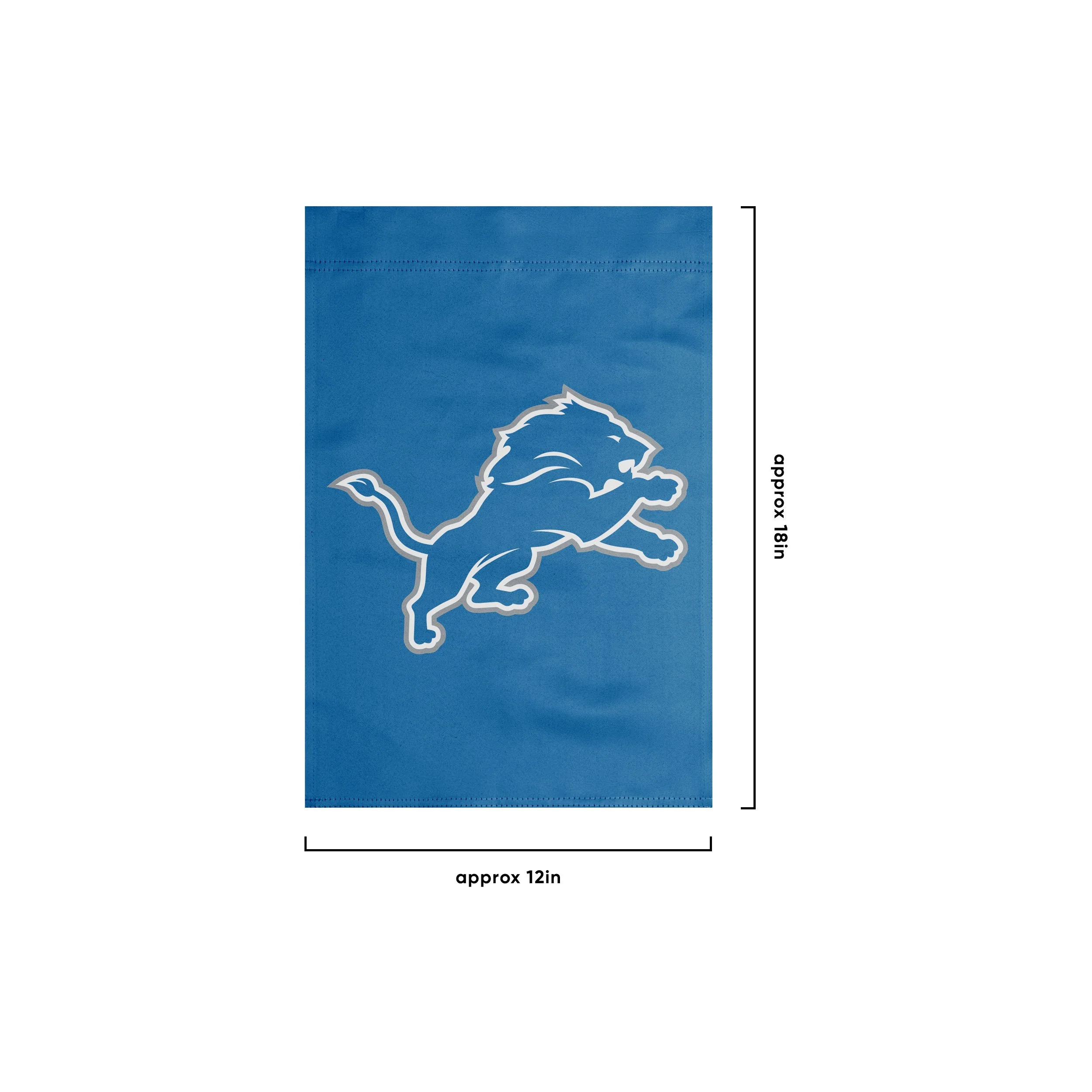 Detroit Lions NFL Solid Garden Flag - Image 3