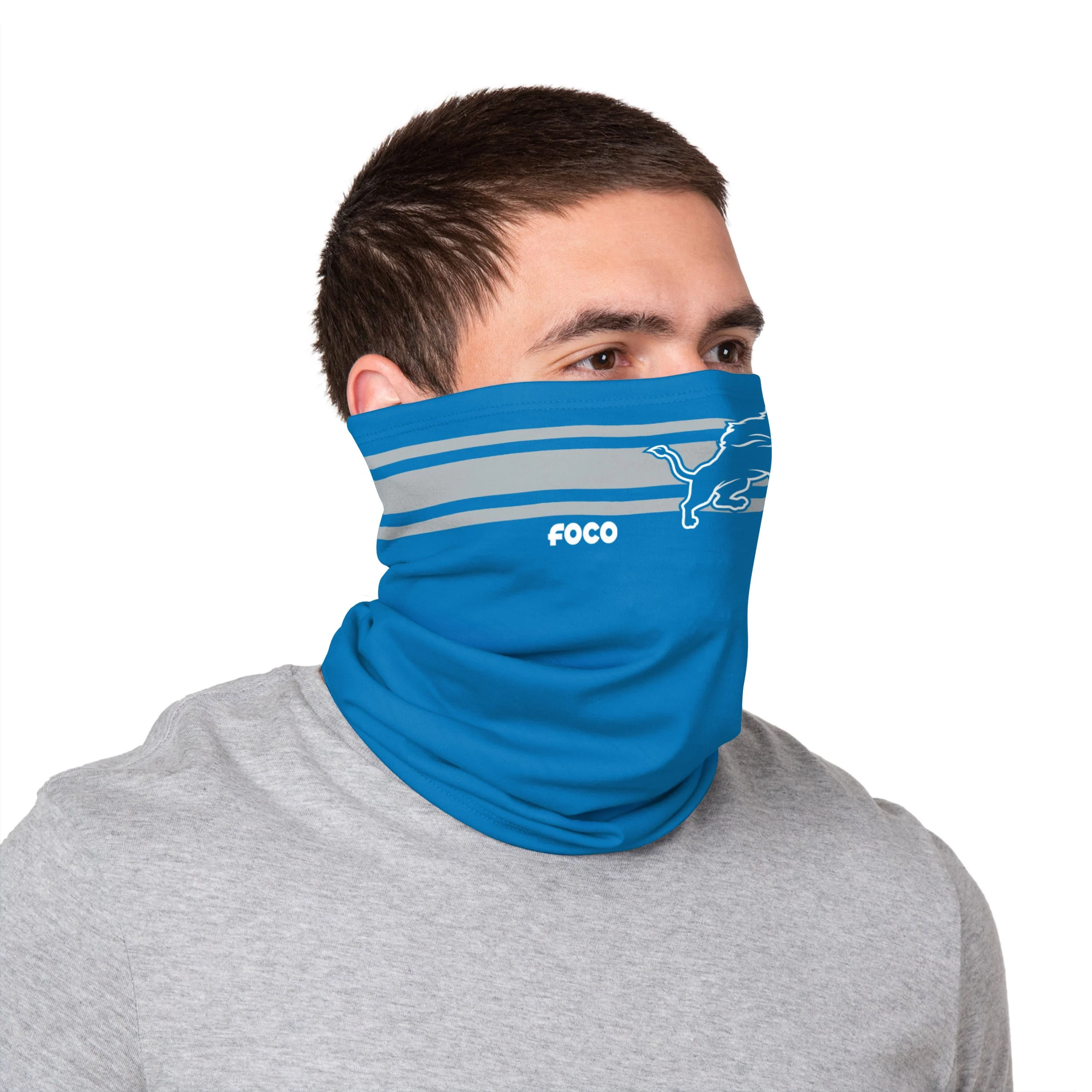 Detroit Lions NFL Stitched 2 Pack Gaiter Scarf - Image 3