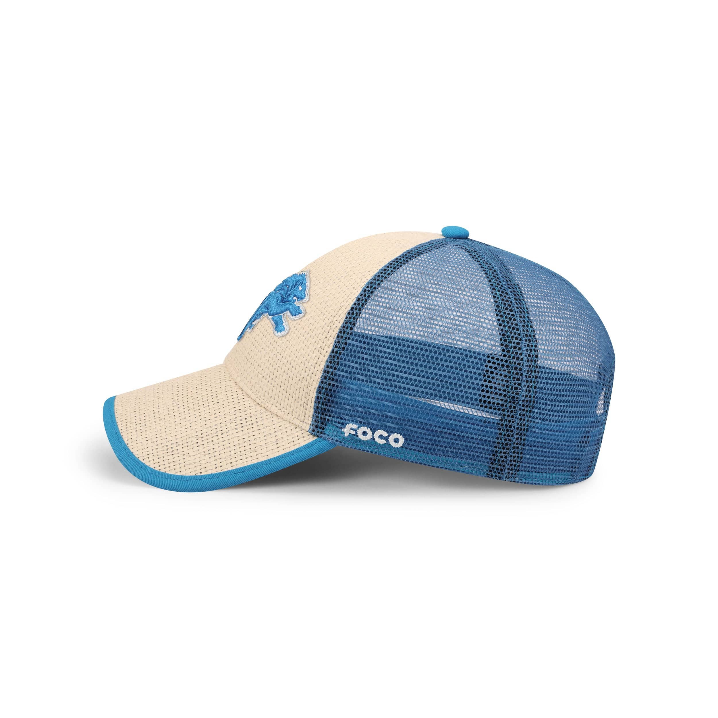 Detroit Lions NFL Straw Casual Trucker Cap - Image 2