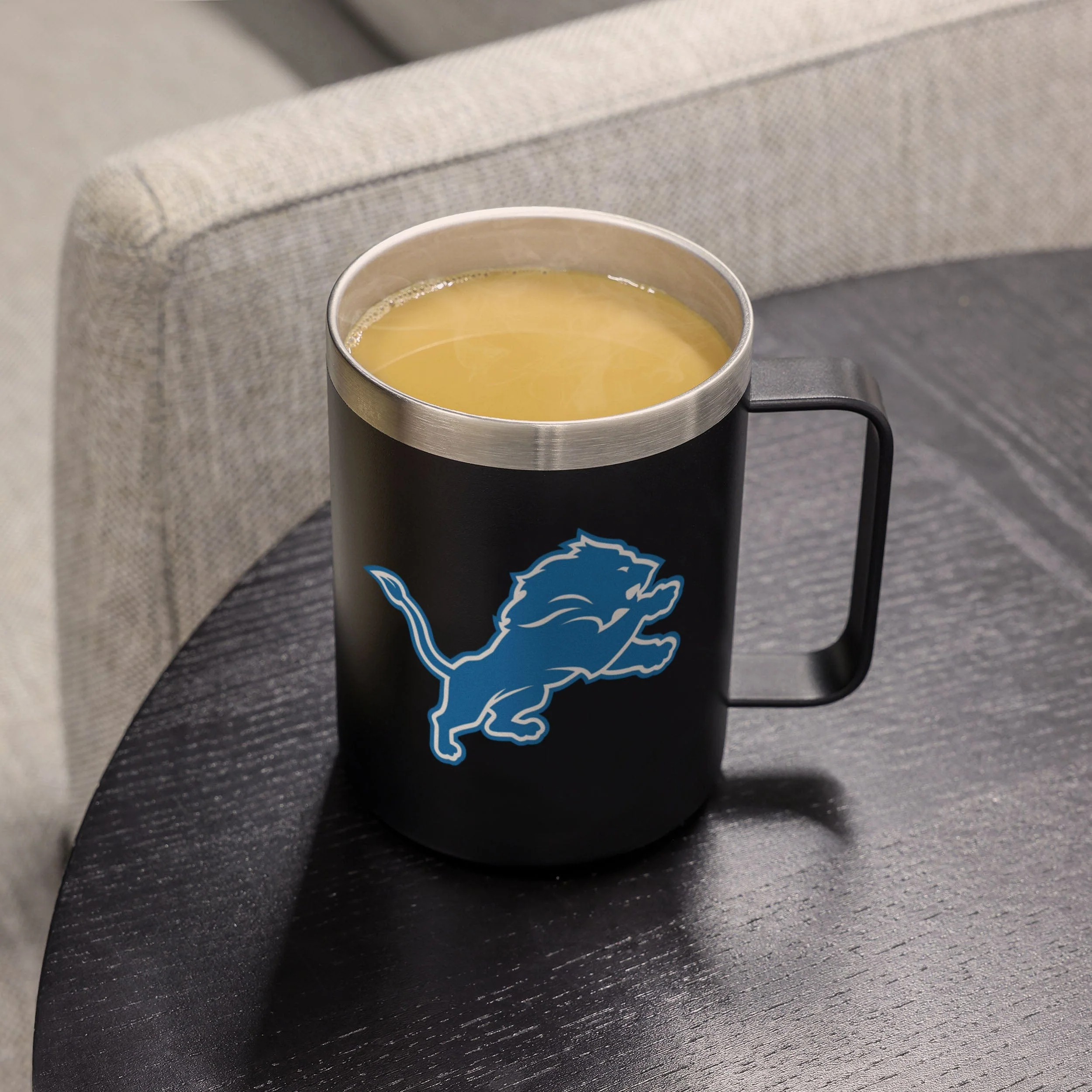 Detroit Lions NFL Team Color Insulated Stainless Steel Mug - Image 4