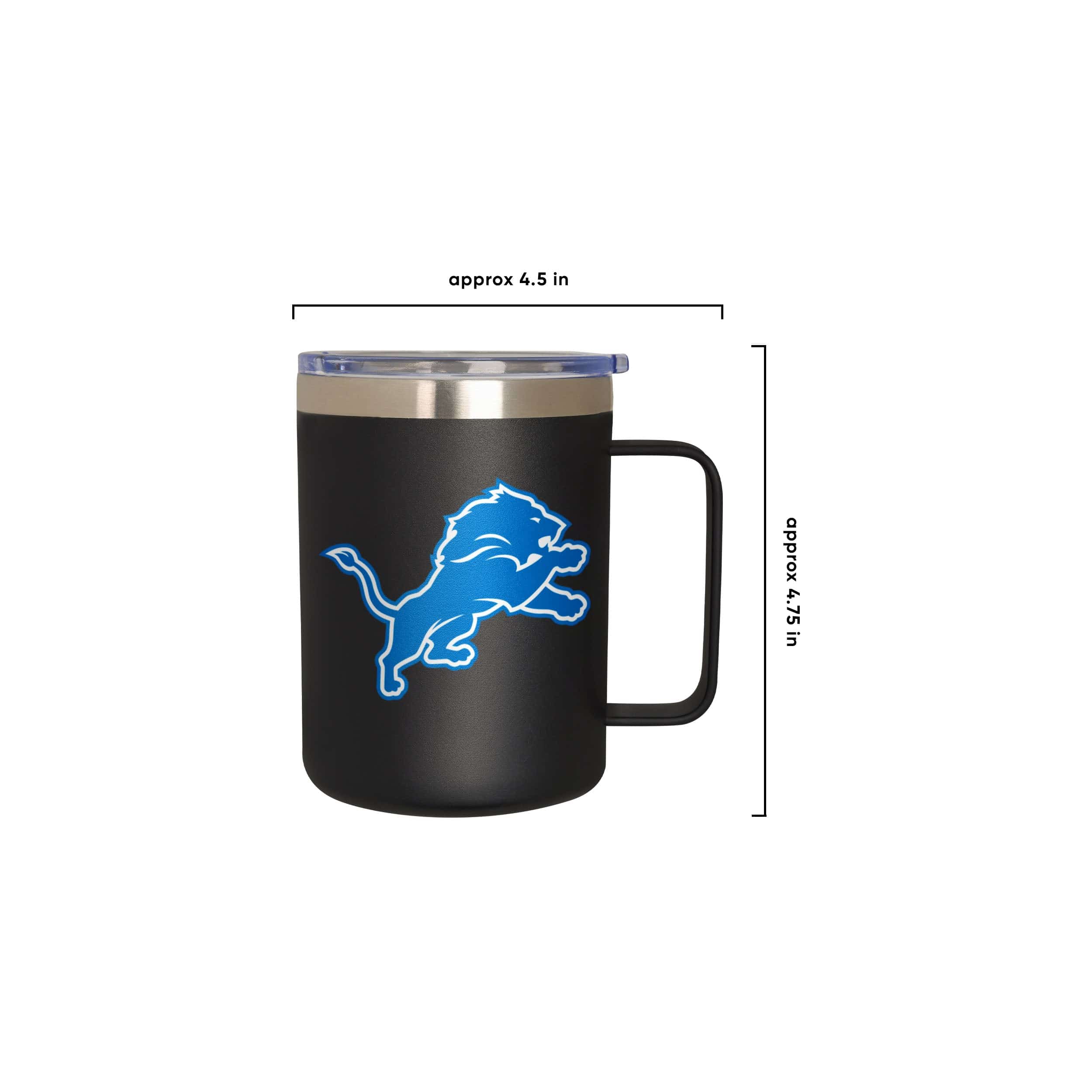 Detroit Lions NFL Team Color Insulated Stainless Steel Mug - Image 5