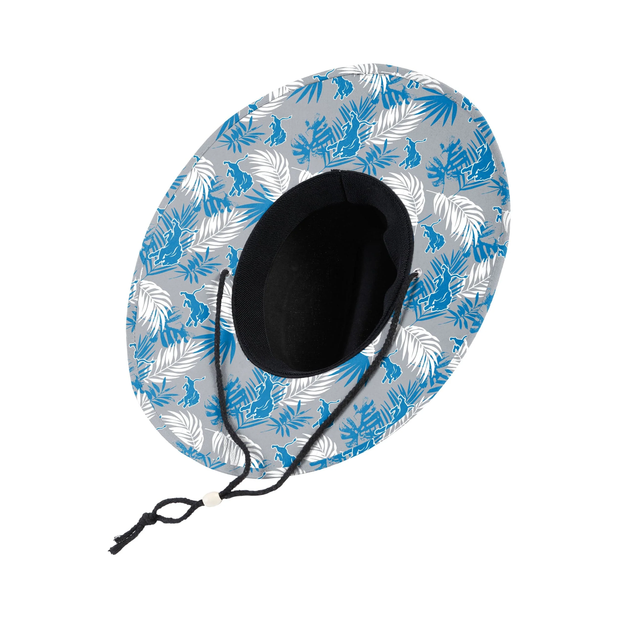 Detroit Lions NFL Team Color Straw Hat - Image 2