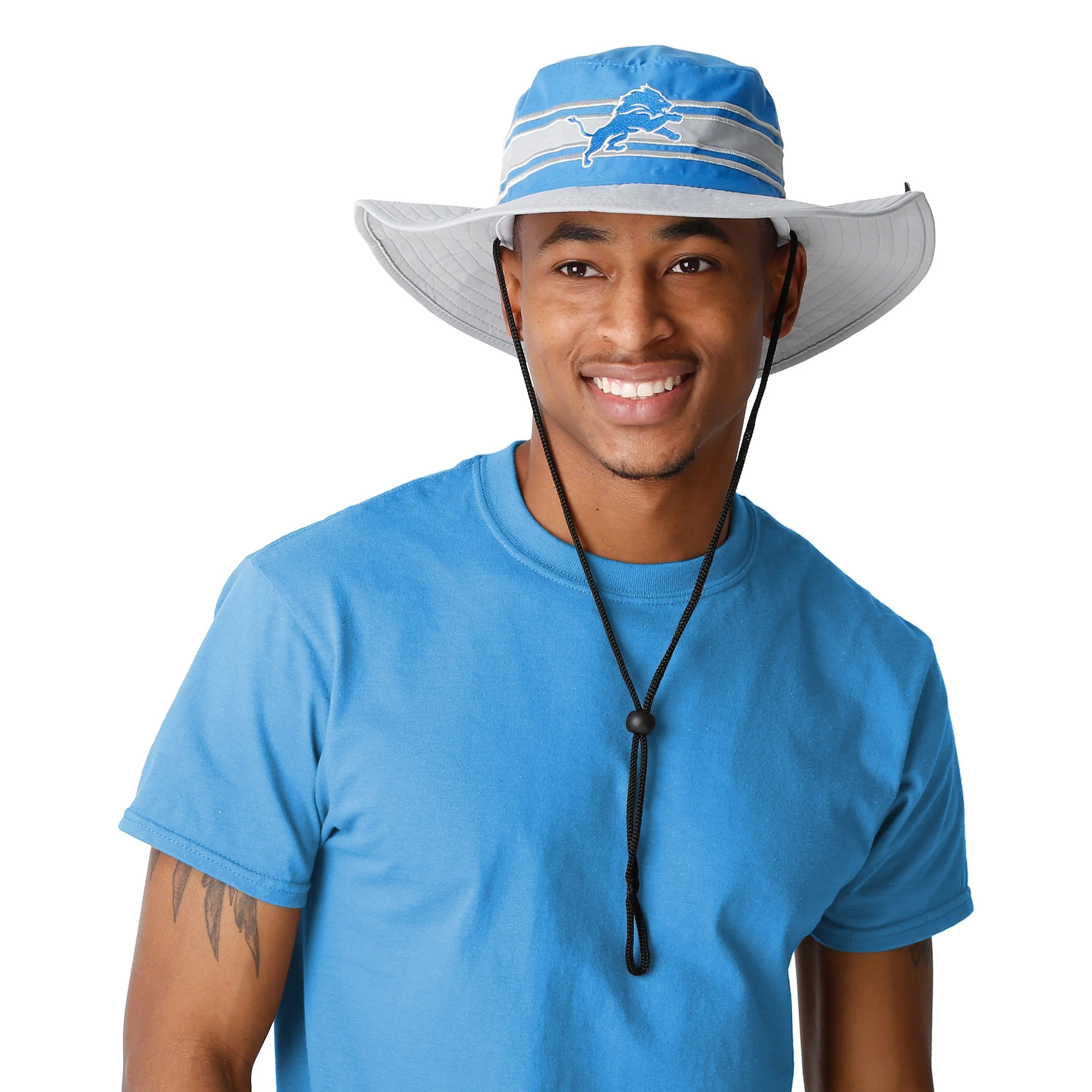 Detroit Lions NFL Team Stripe Boonie Hat - Image 5