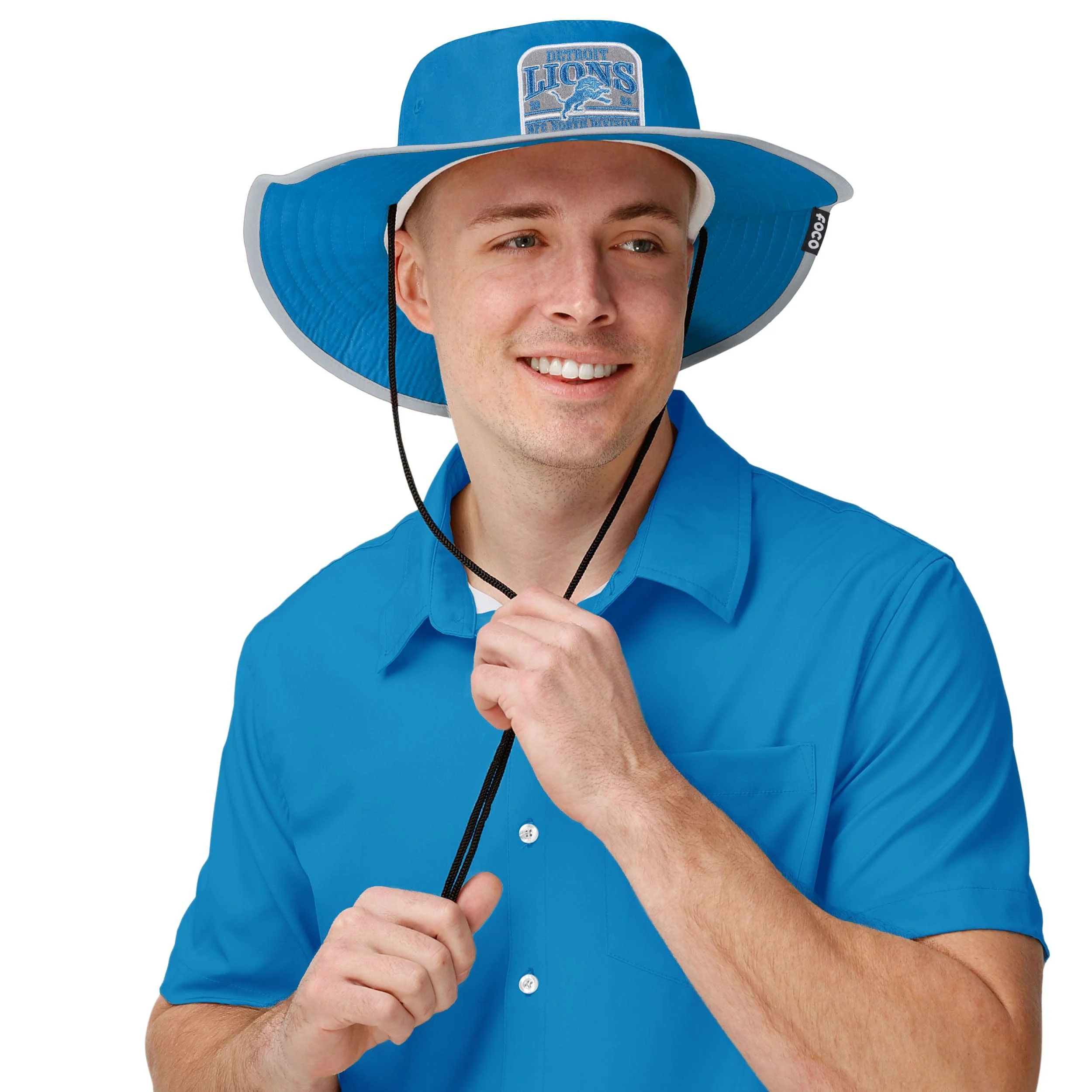 Detroit Lions NFL Truckstop Patch Boonie Hat - Image 3
