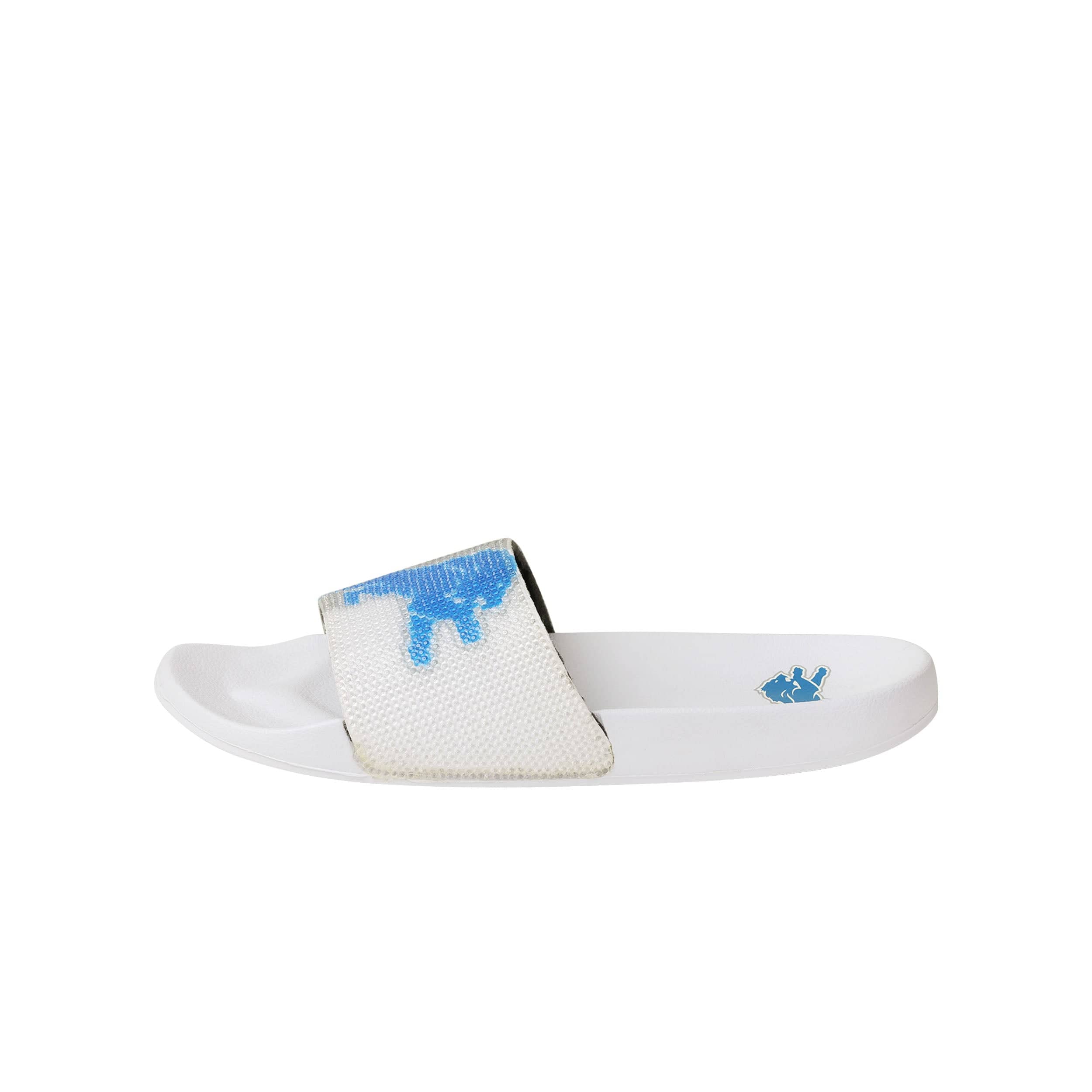 Detroit Lions NFL Womens Big Logo Shimmer Slide - Image 5